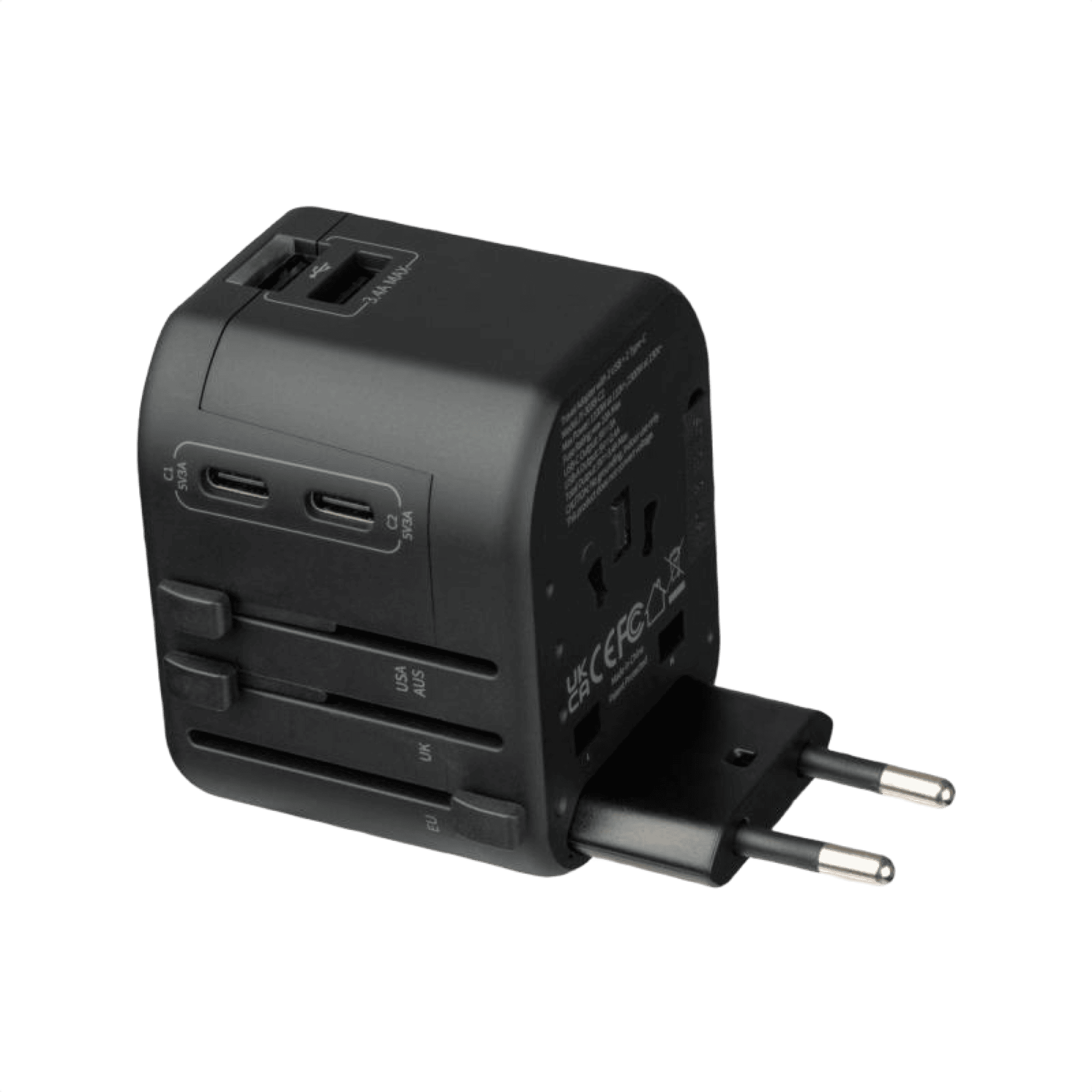 Reseadapter Maracena svart