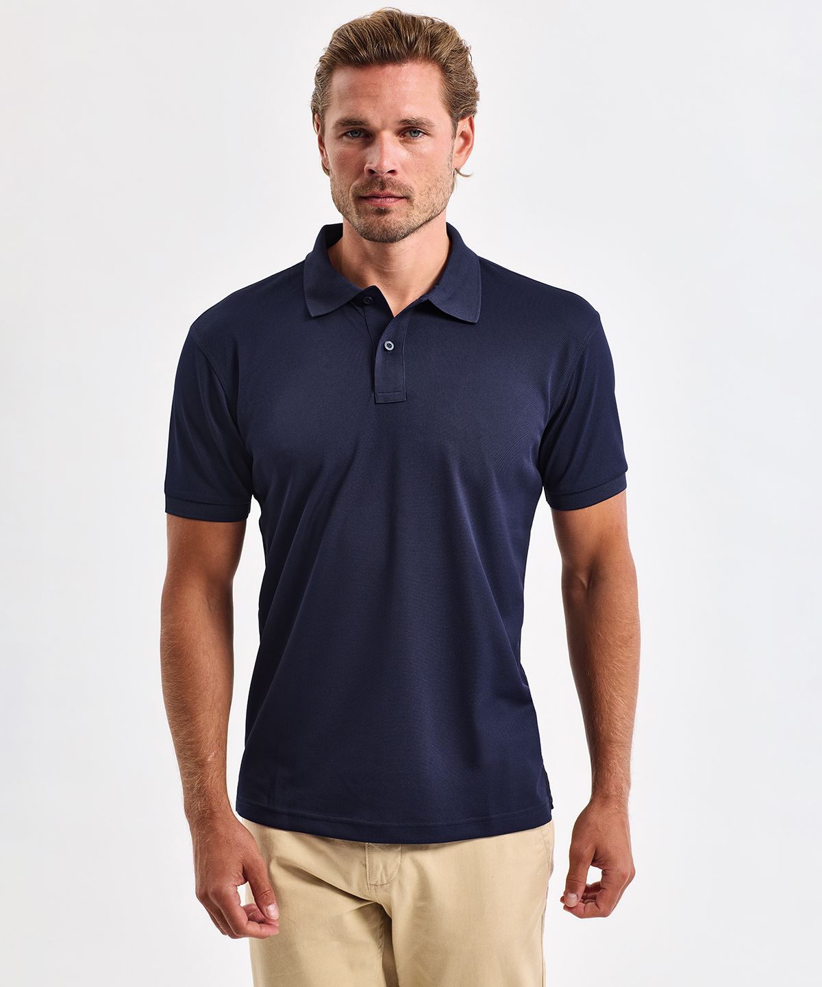 GlacierTech Polo Herren schwarz