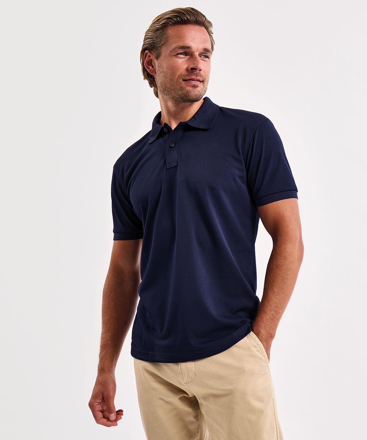 GlacierTech Polo Herren schwarz