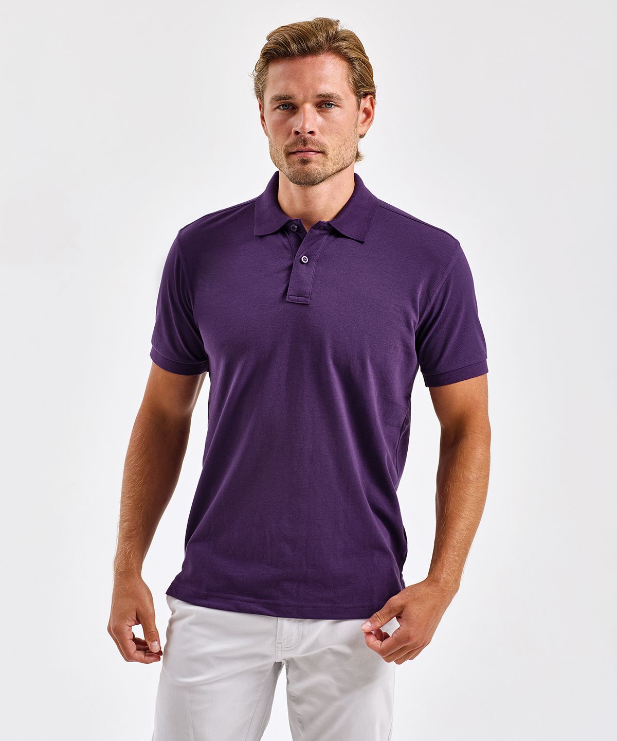 Polycotton Blend Polo Men