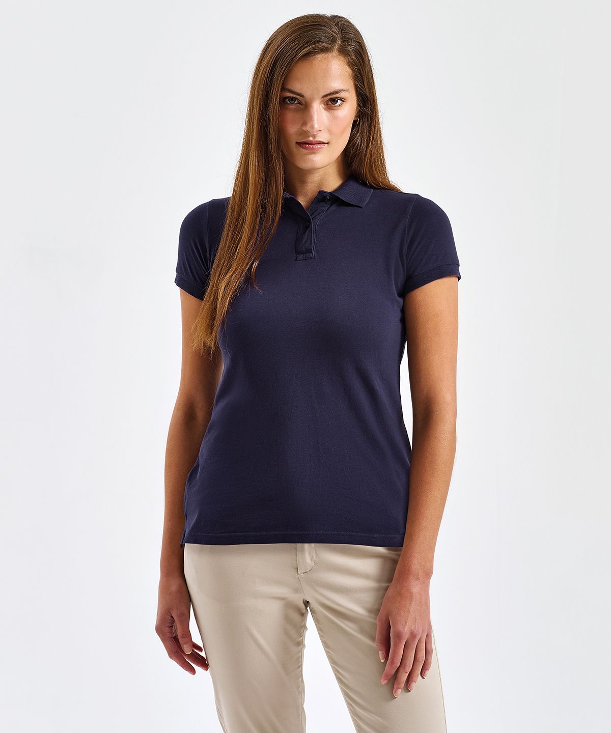 Klassische Passform Polo Frauen schwarz
