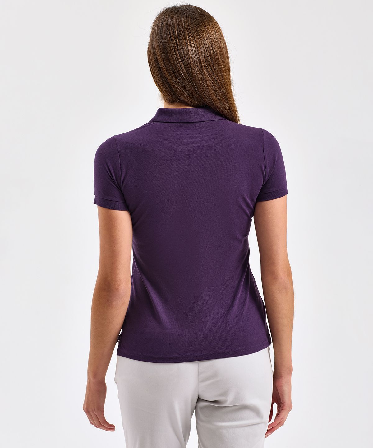 Poly-Baumwollmischung Polo Frauen schwarz