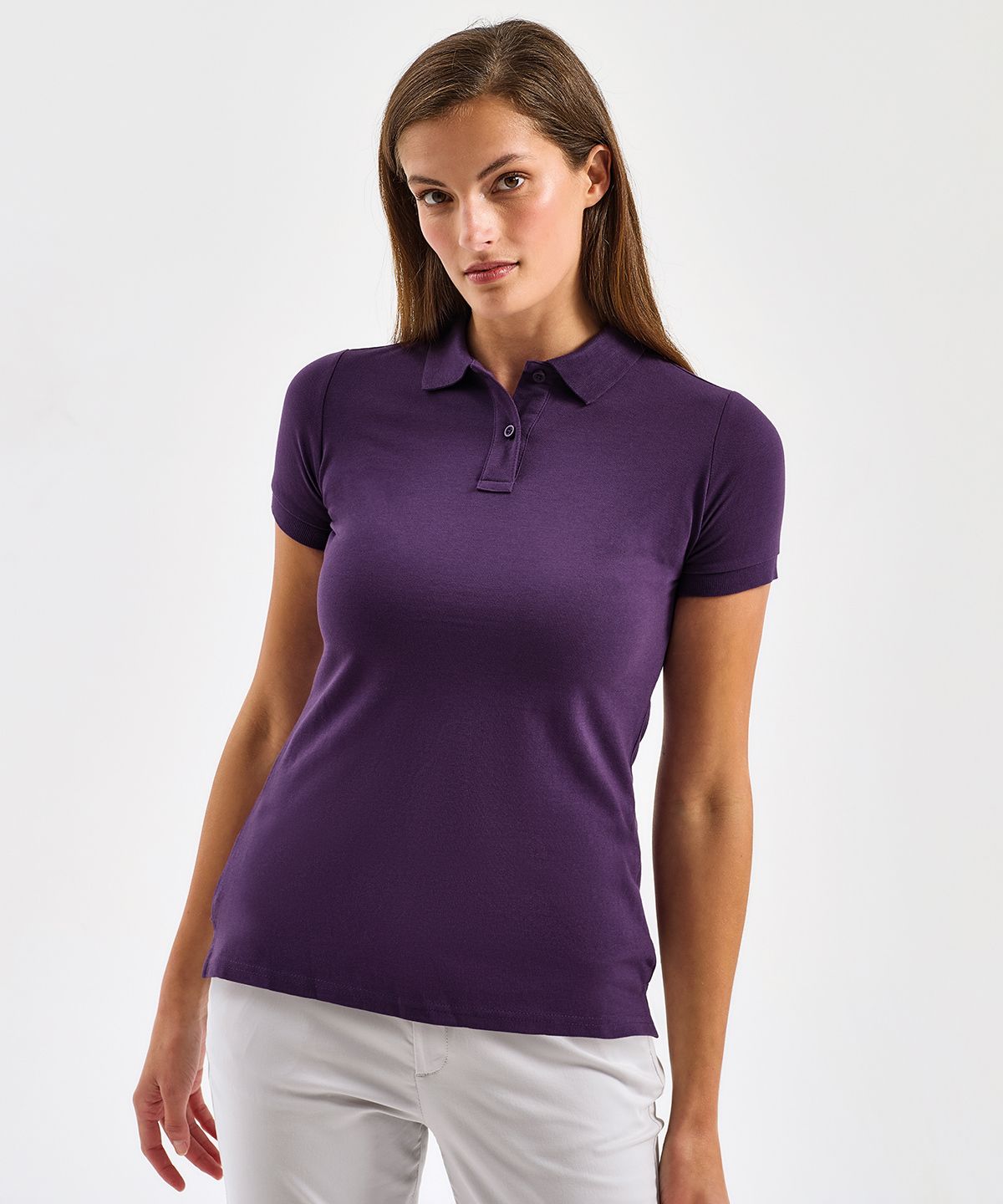 Poly-Baumwollmischung Polo Frauen schwarz