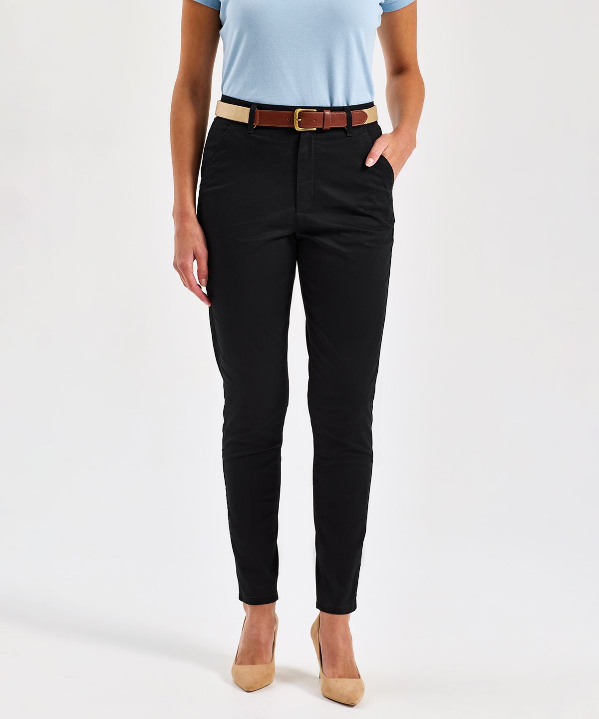 Ultimate Chinos für Frauen holzkohle