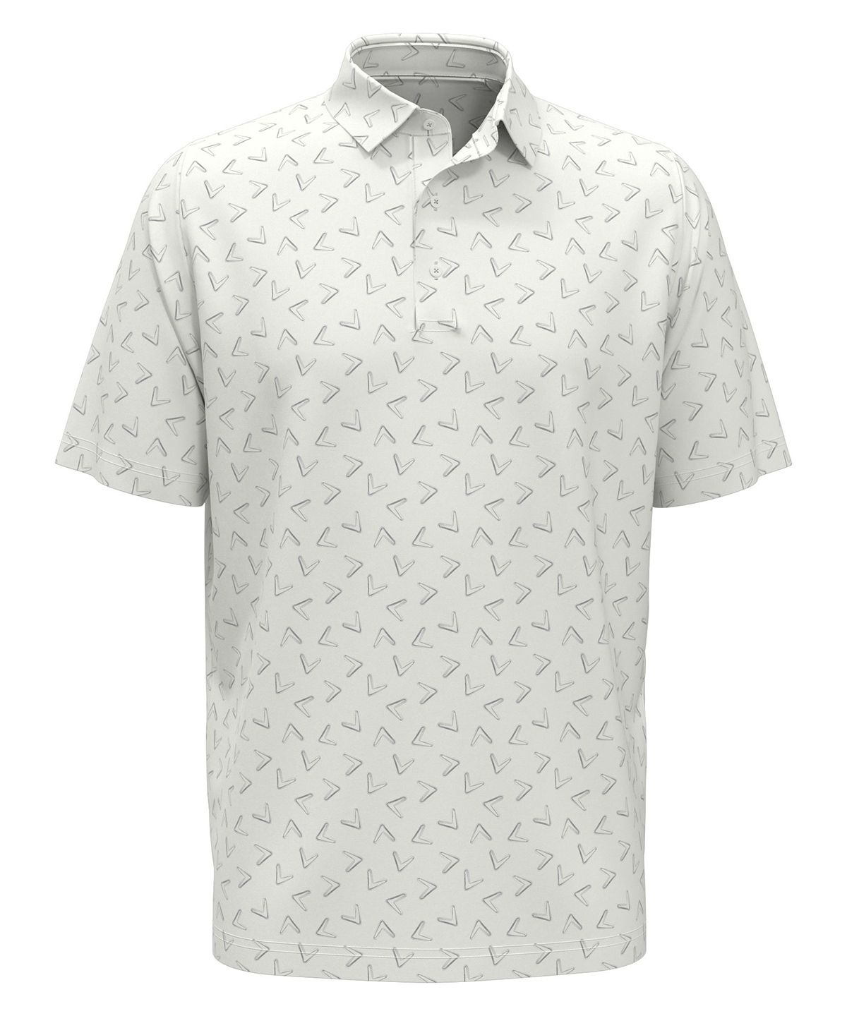All-over Large Chev Printed Polo - Tryckt Piké Callaway