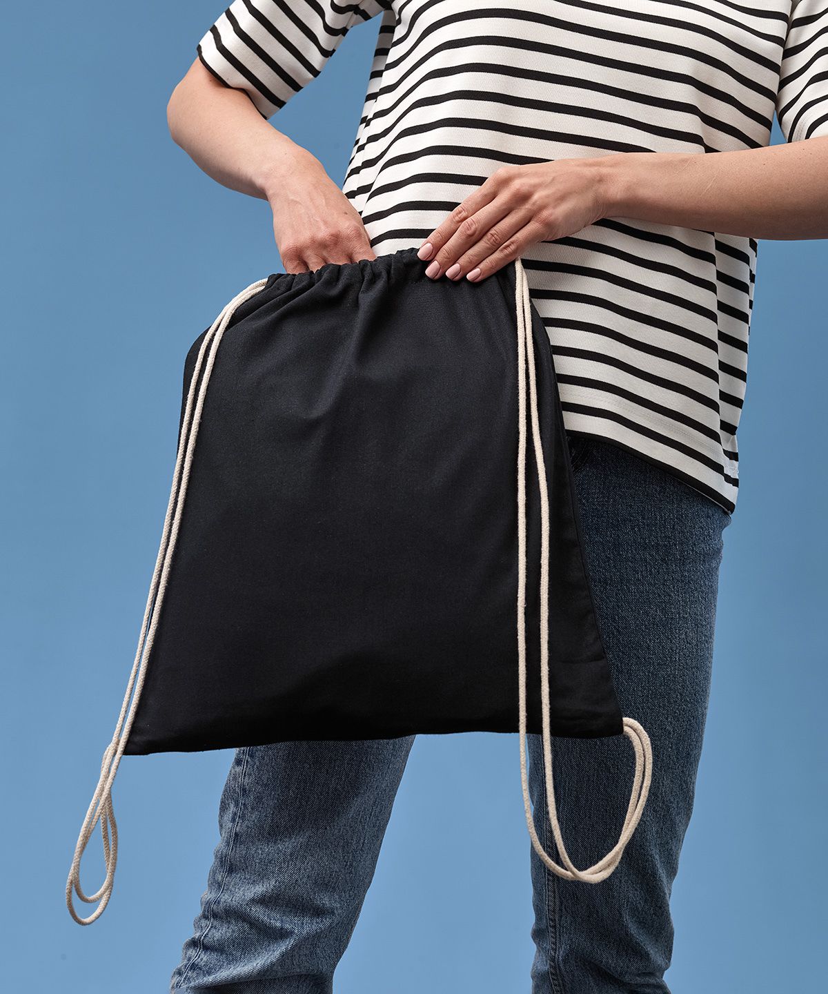 Gymsac with Cords black / natural