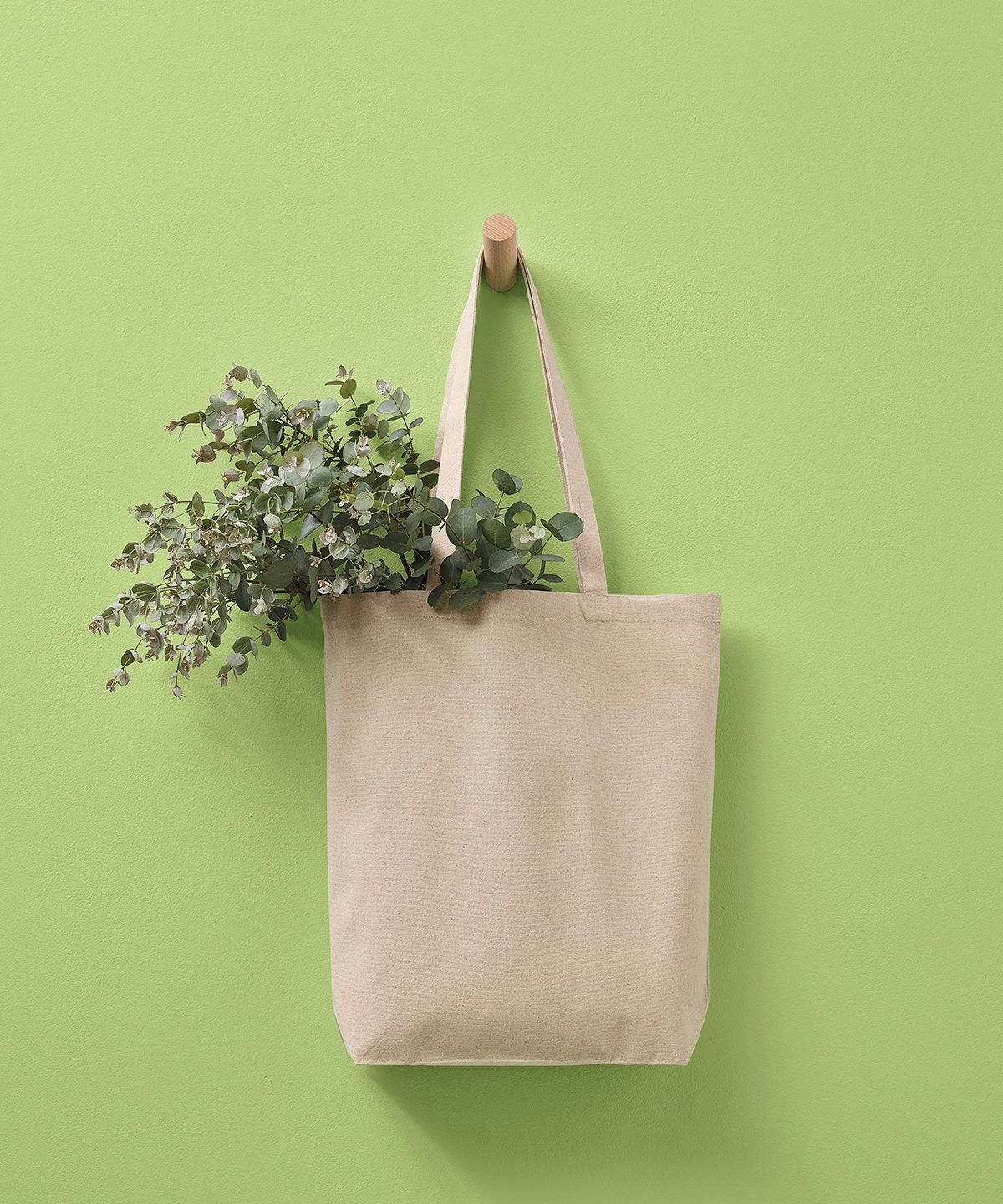 Premium Shopper with Flat Base black