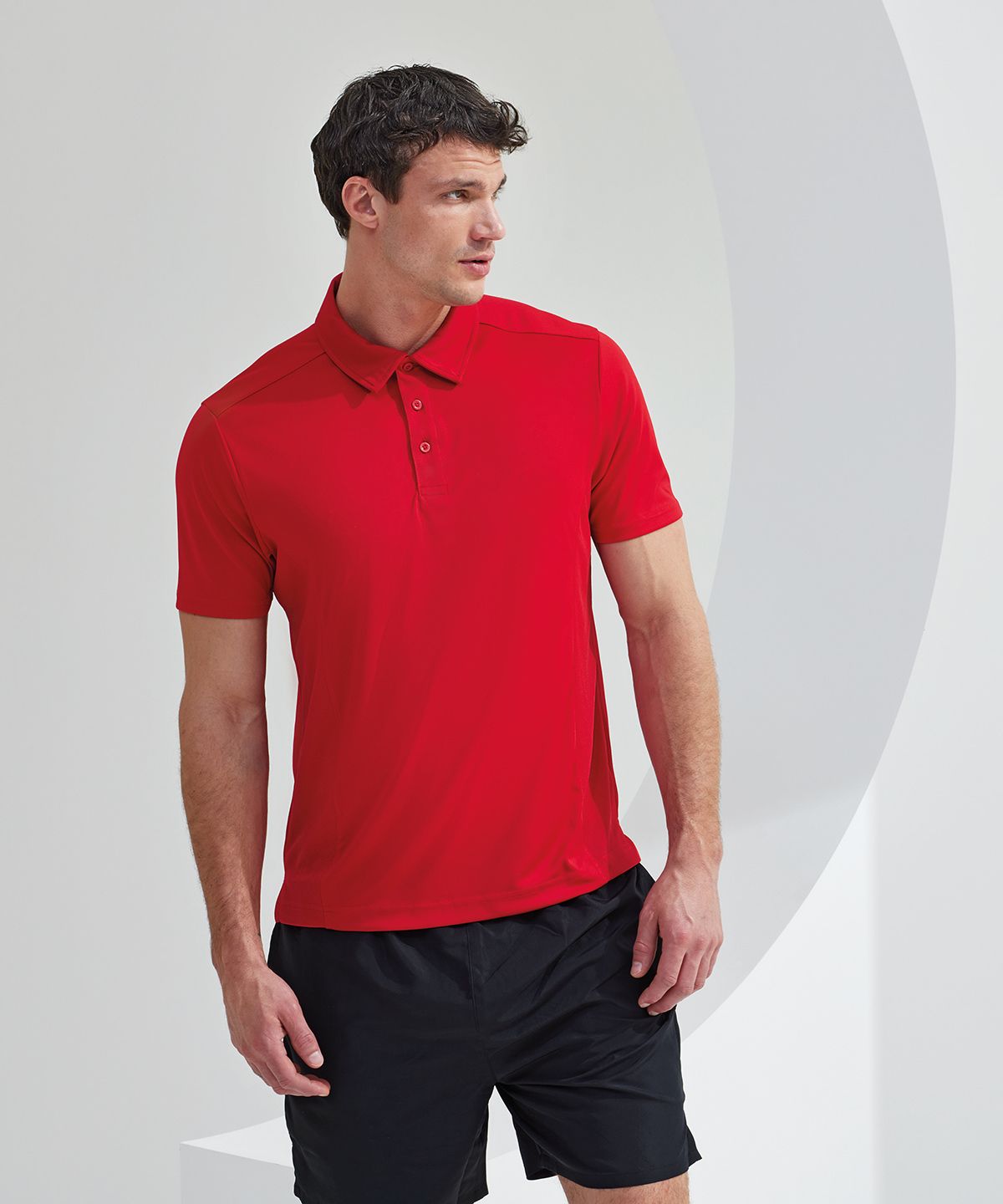 TriDri® Panelled Polo - Funktions Piké svart