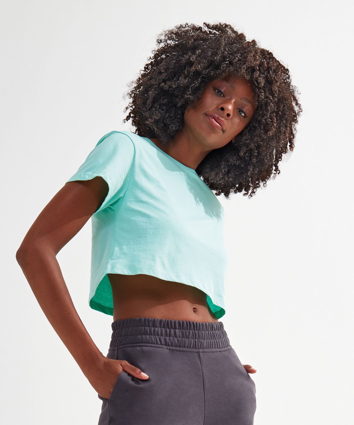 TriDri® Crop Top Dam svart