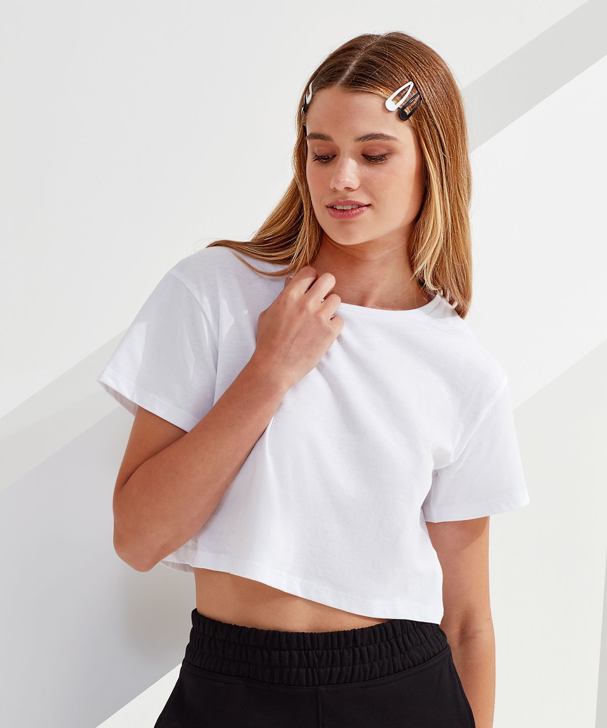 TriDri® Crop Top Dam svart