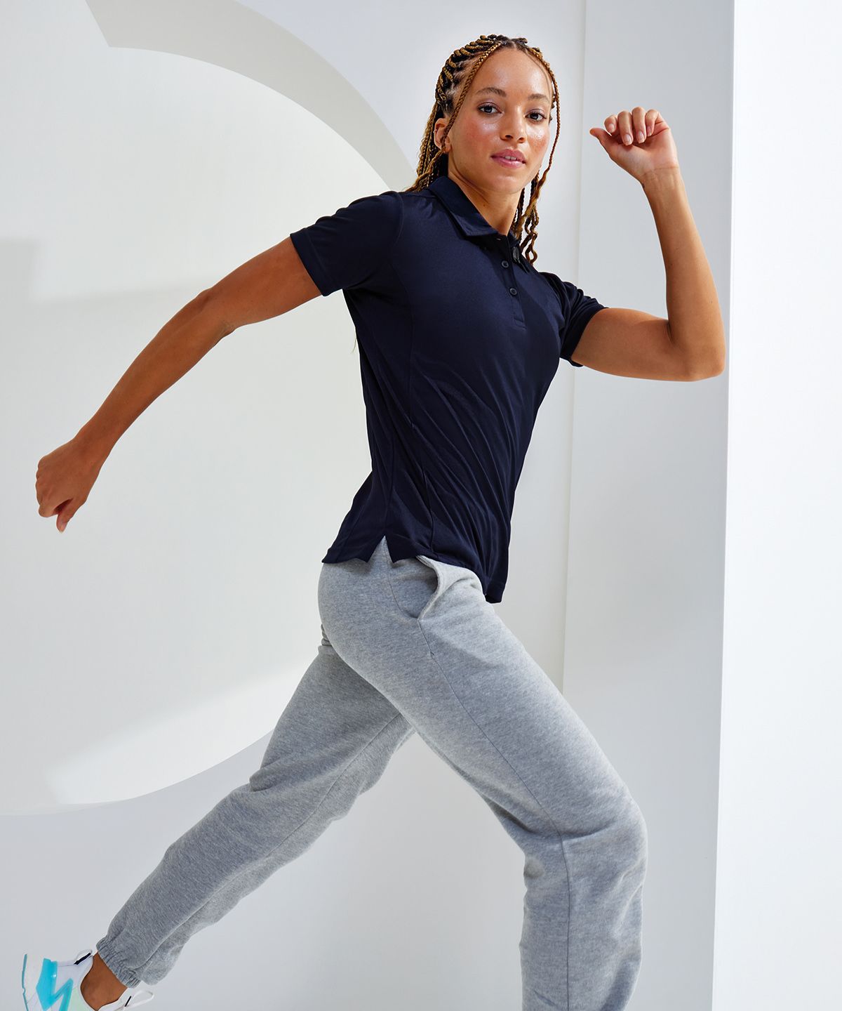 TriDri® Panel Polo Women - Piké Dam svart