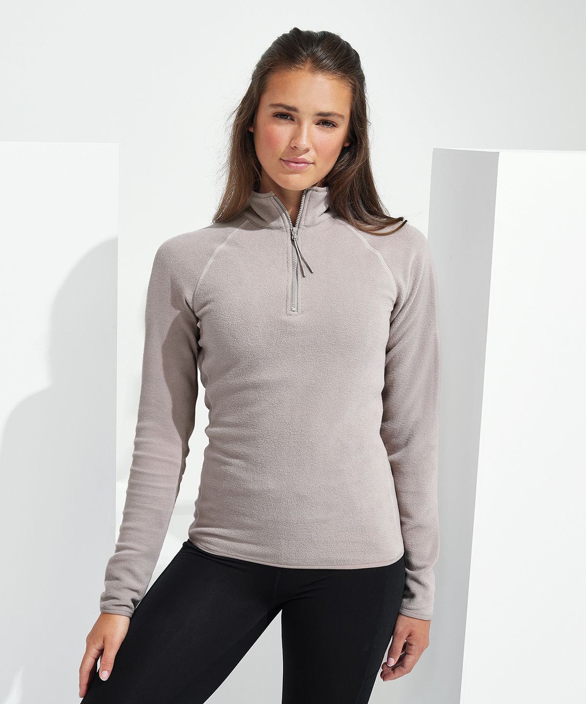 TriDri® Recycled Active Fitted Fleece Women - Återvunnen Fleece Dam svart