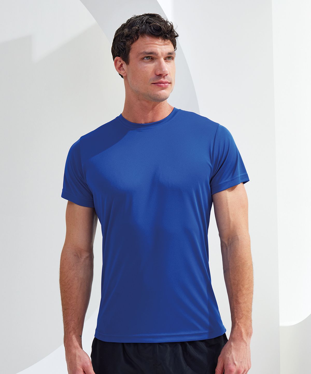 Men's TriDri® Performance T-shirt - T-shirt Herr svart melange