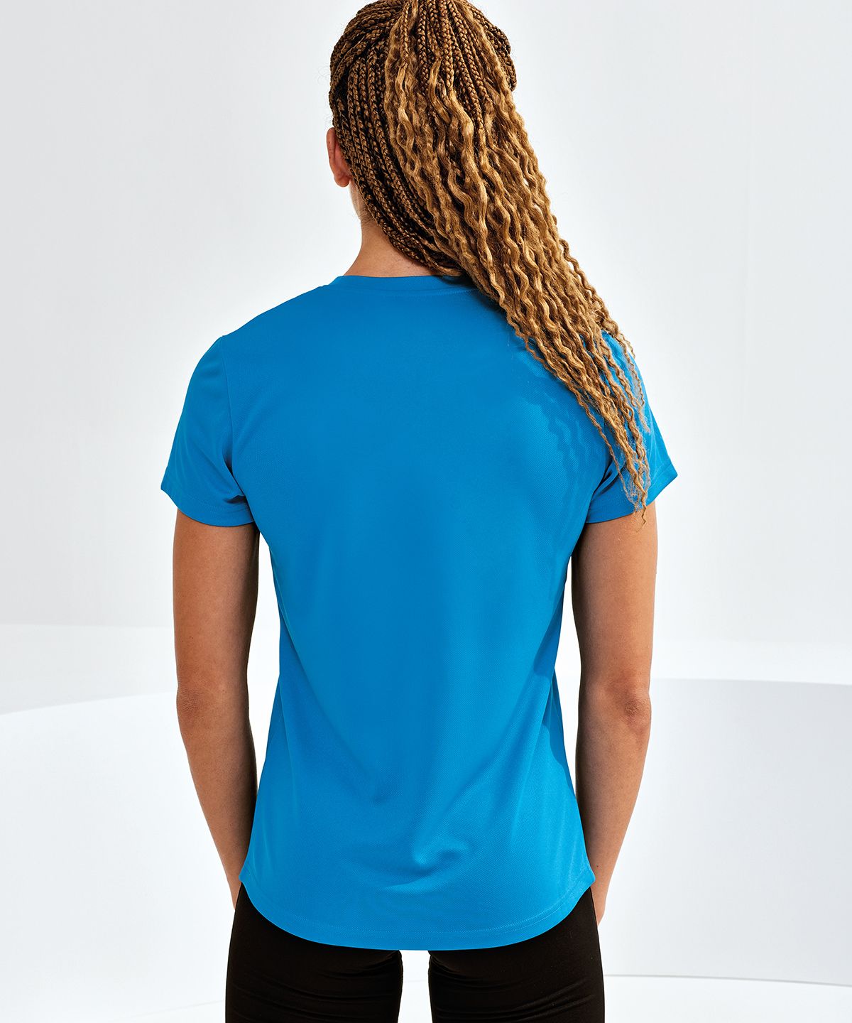TriDri® Textured Tee Women - T-shirt Dam svart melange