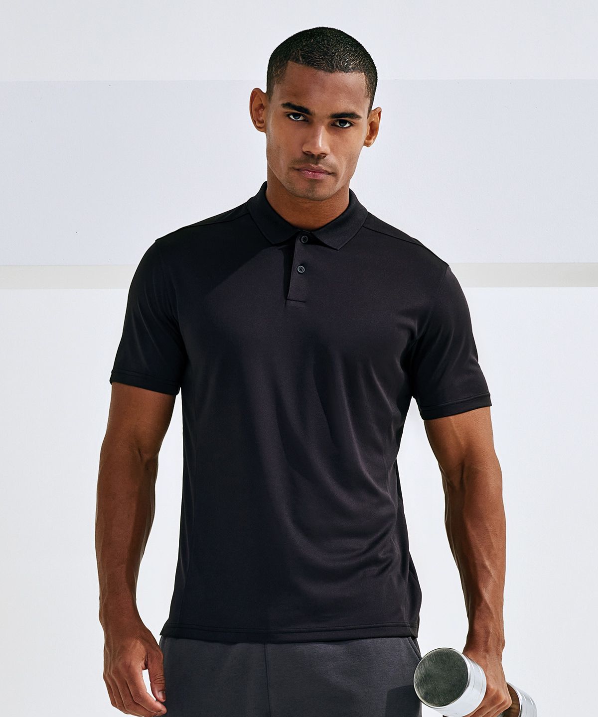 TriDri® Ion-Charge Panelled Polo black