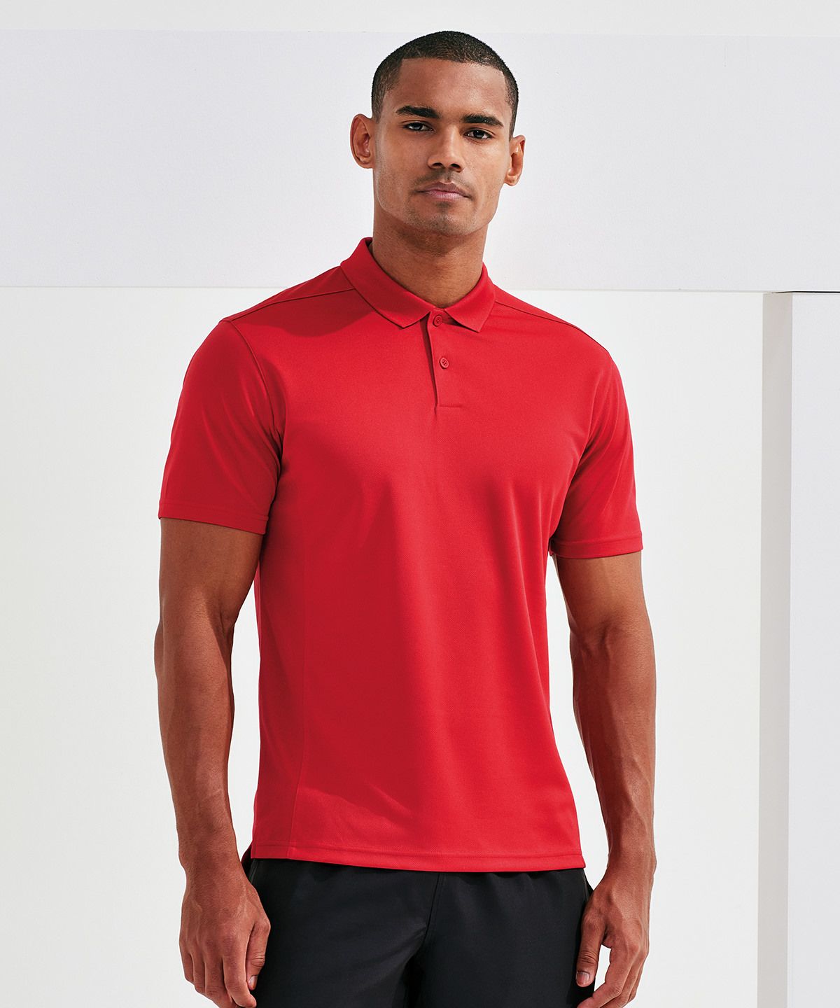 TriDri® Ion-Charge Panelled Polo black