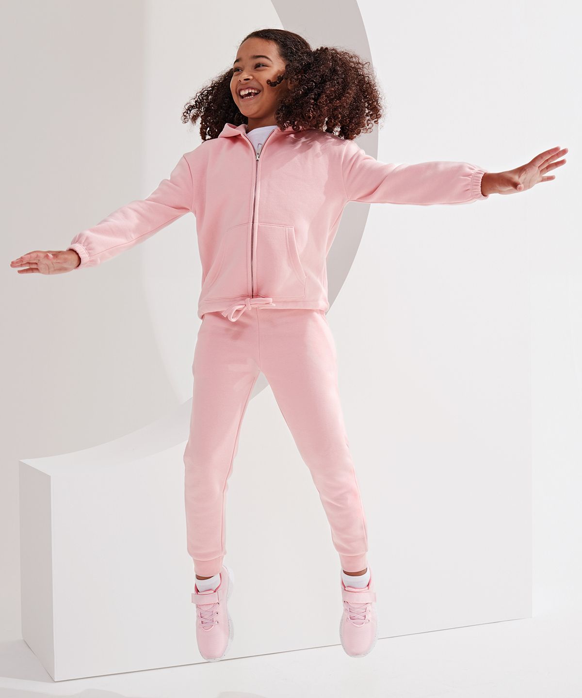 Lasten TriDri® Cropped Oversize Huppari musta