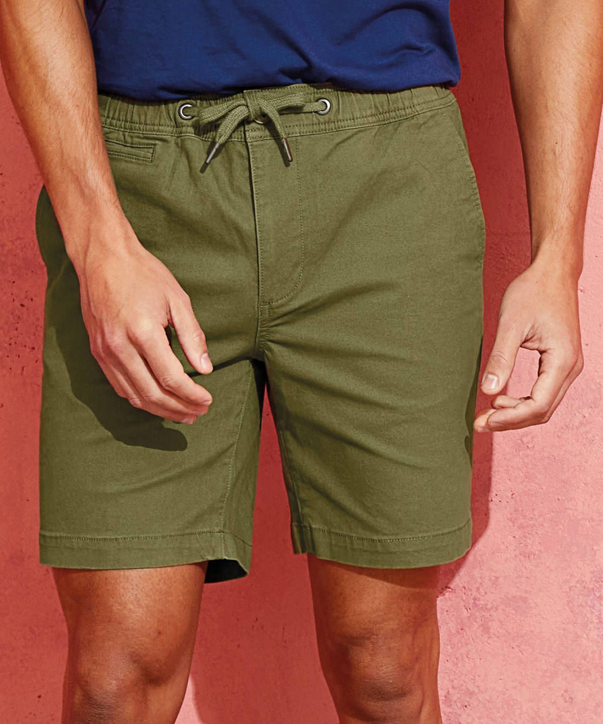 Wombat Men’s Drawstring Chino Shorts- Chinoshorts med snörning Herr svart