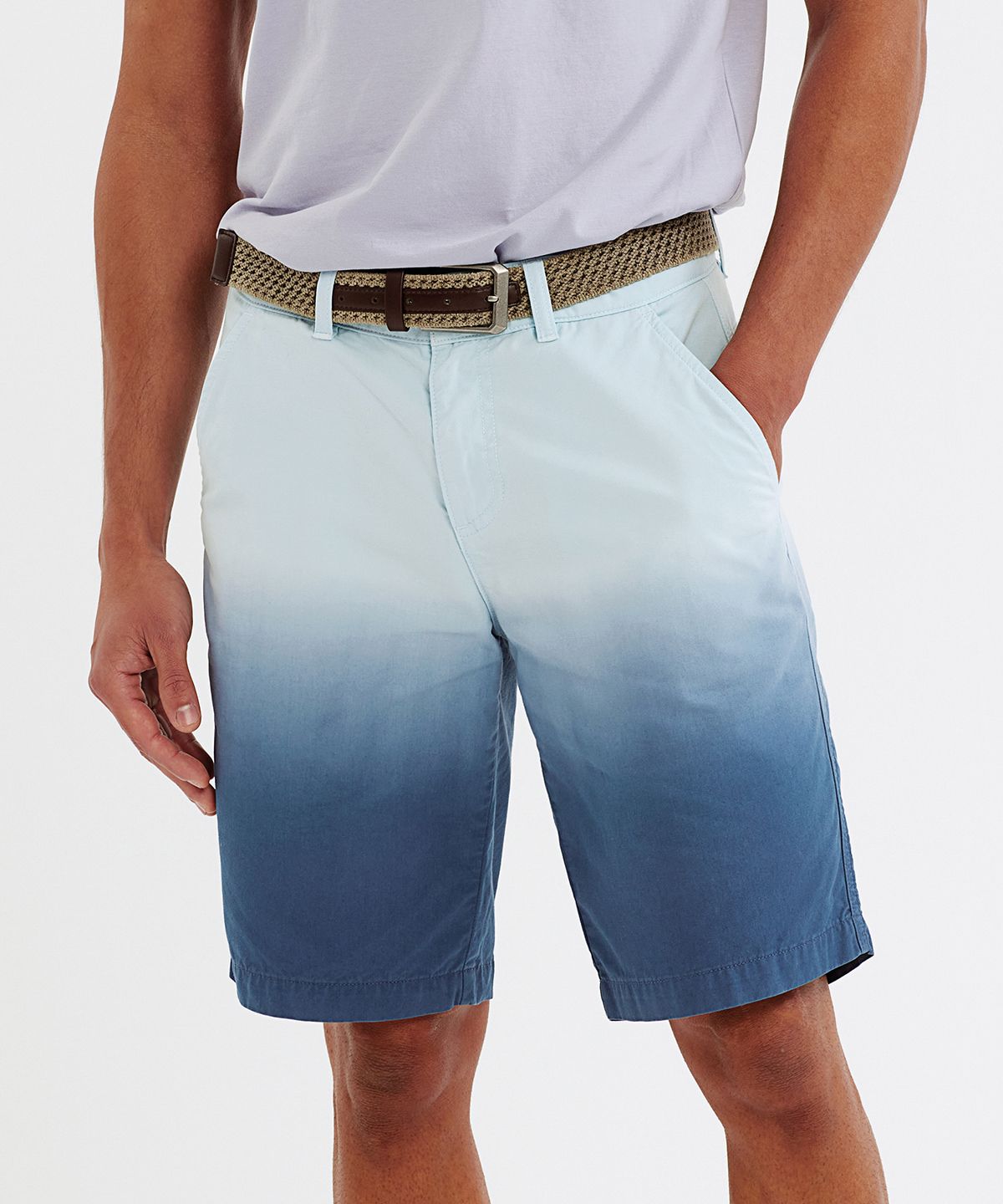 Wombat Men’s Dip-Dye Shorts - Dip-Färgade Shorts Herr blå