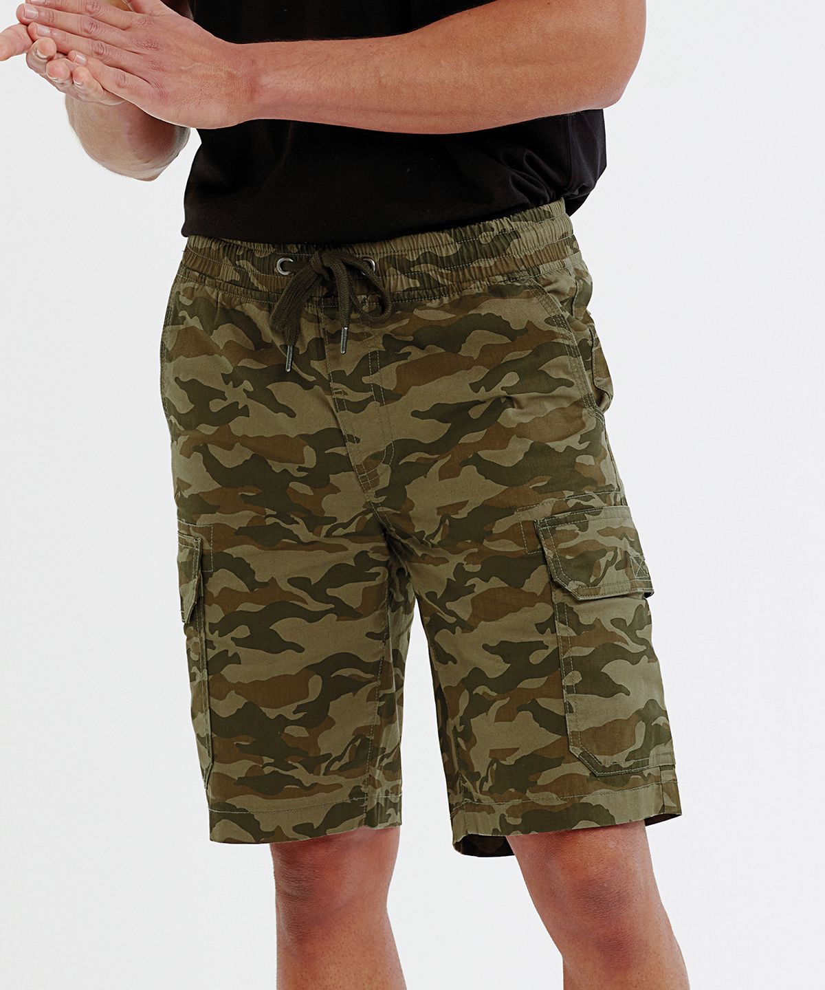 Wombat Camo Cargo Utility Shorts Men - Camoflagefärgade Shorts Herr grön