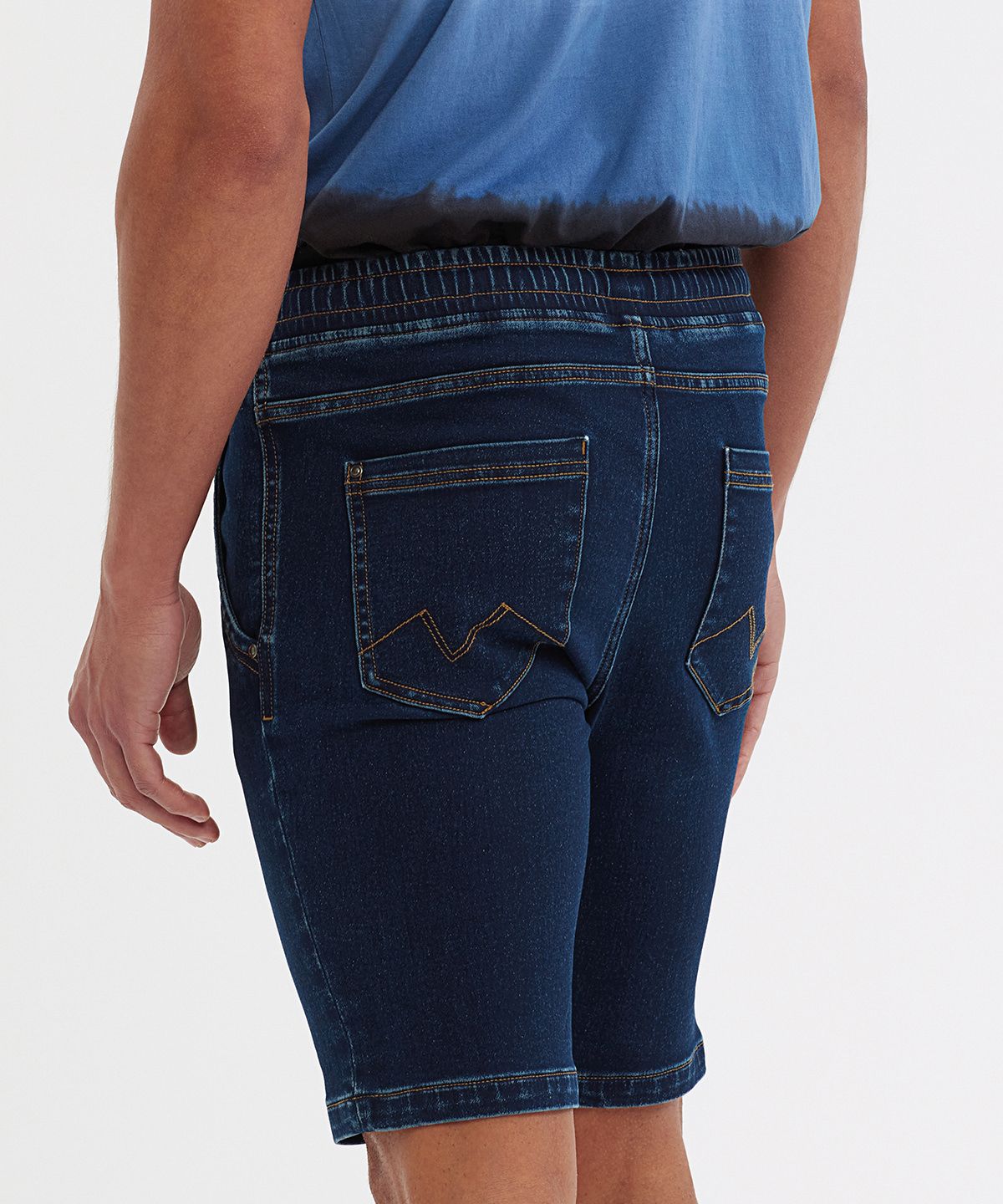 Wombat Denim Drawstring Shorts Men black