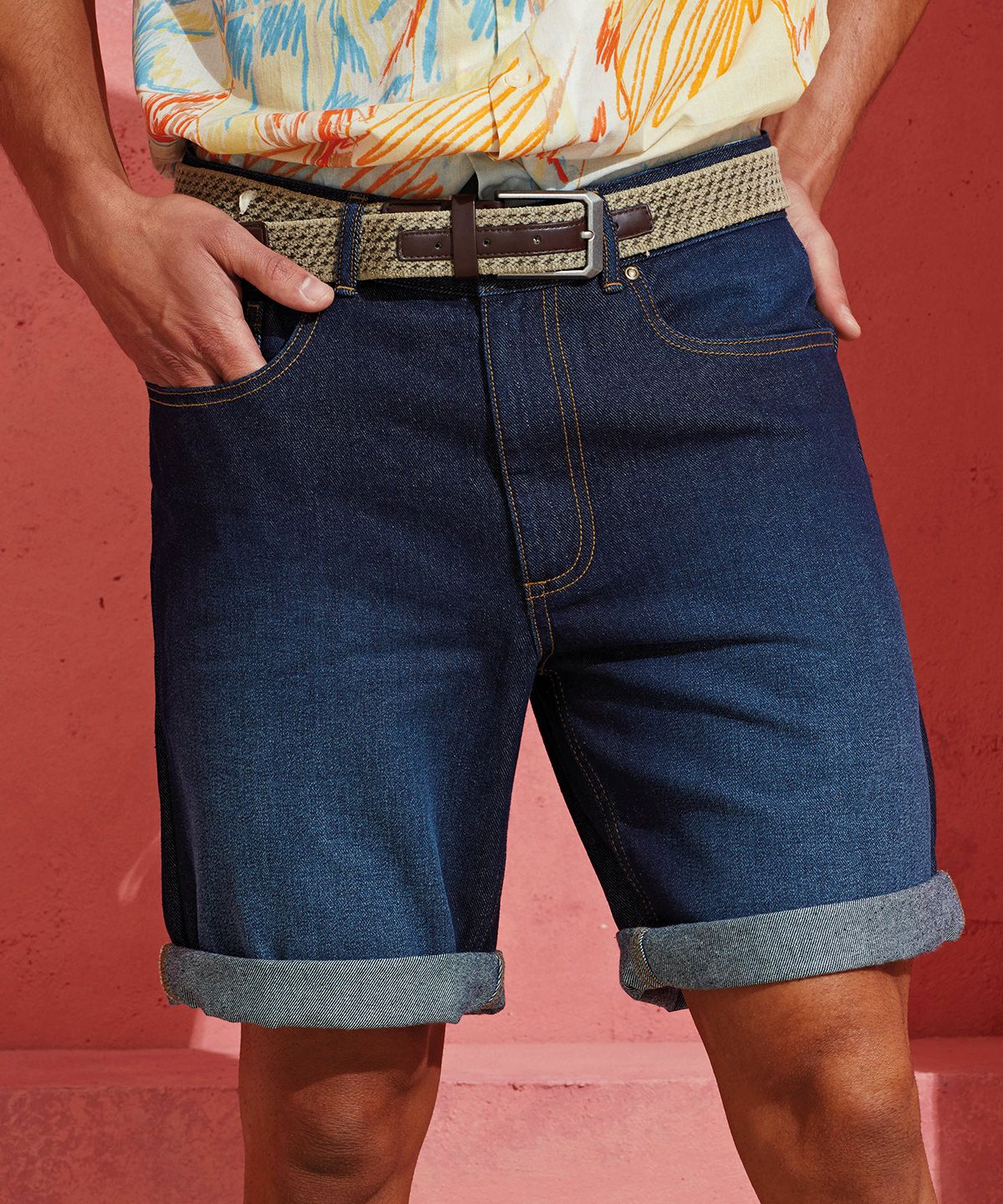 Wombat Men’s Denim Shorts - Herr Denim Shorts svart denim