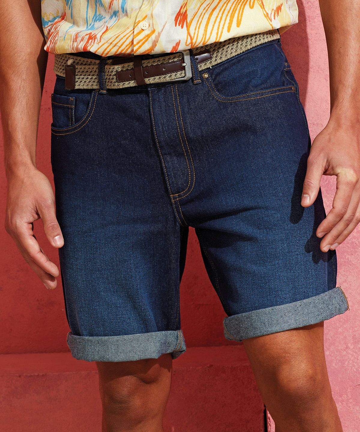 Wombat Men’s Denim Shorts - Herr Denim Shorts svart denim