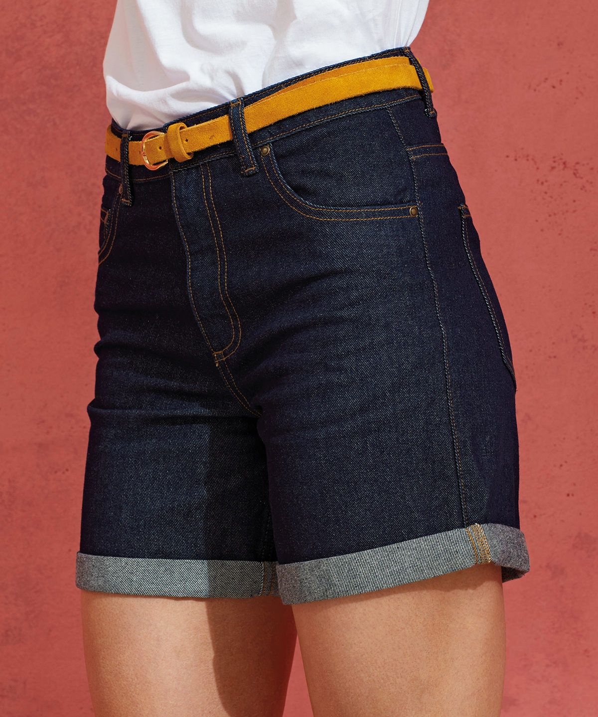 Wombat Women’s Denim Shorts - Denim Shorts Dam svart denim