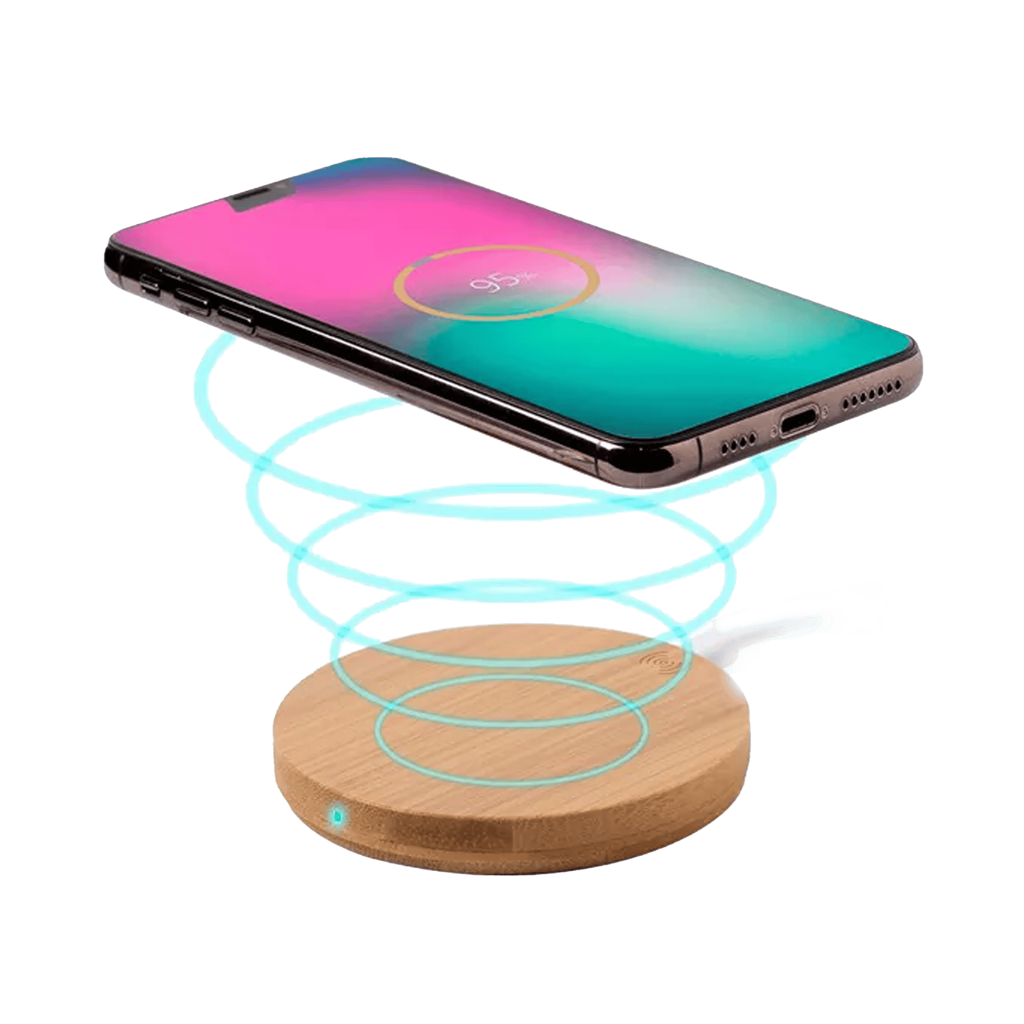 X-SMART - Qi Bamboo Charger - Qi Bambu Laddare flerfärgad