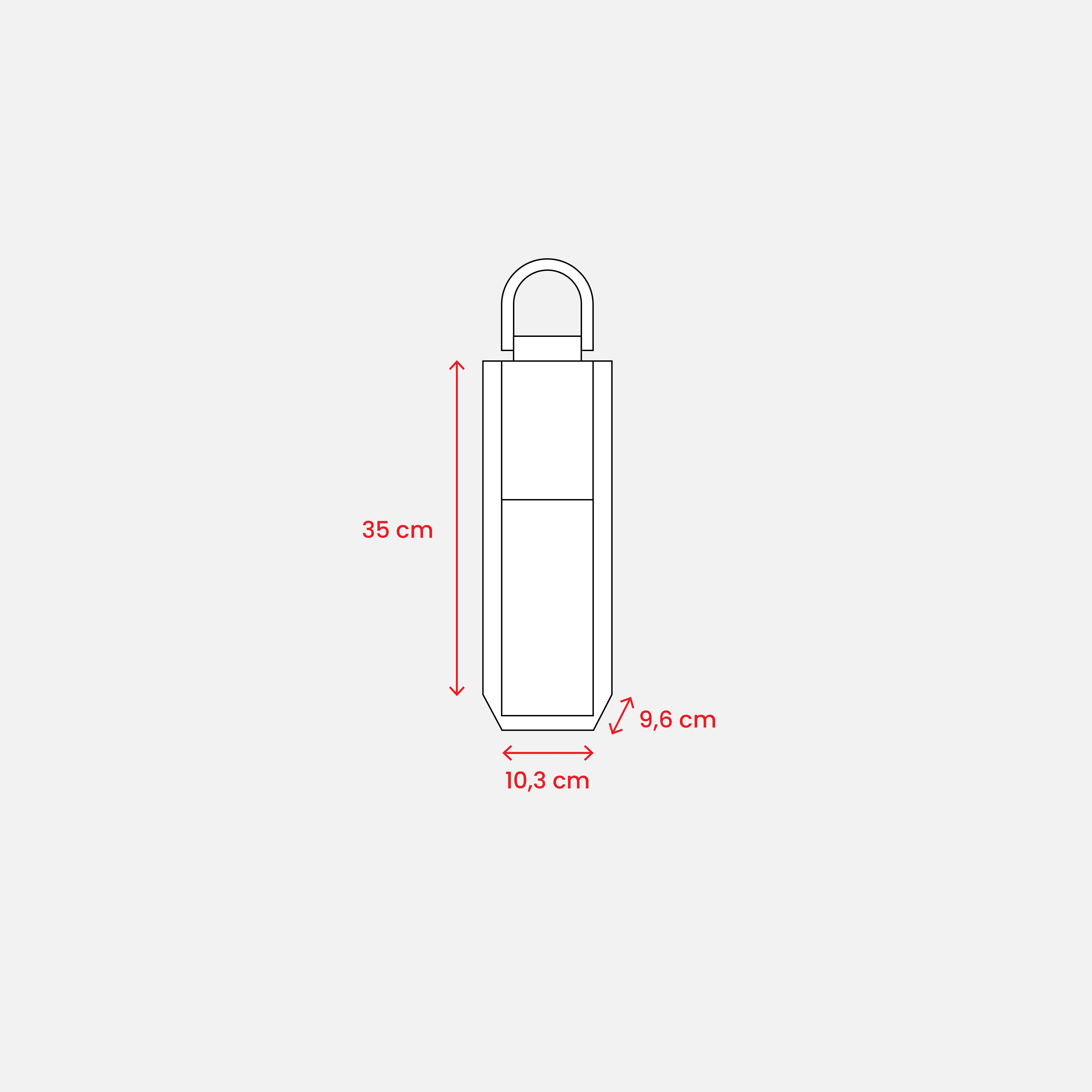 Juteflaska Väska Med Pvc Fönster naturlig