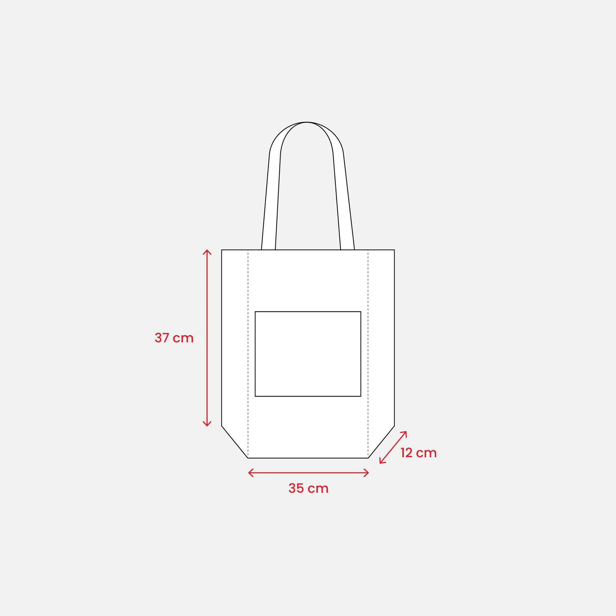 Jute Shopping Bag with Zip Closure natural