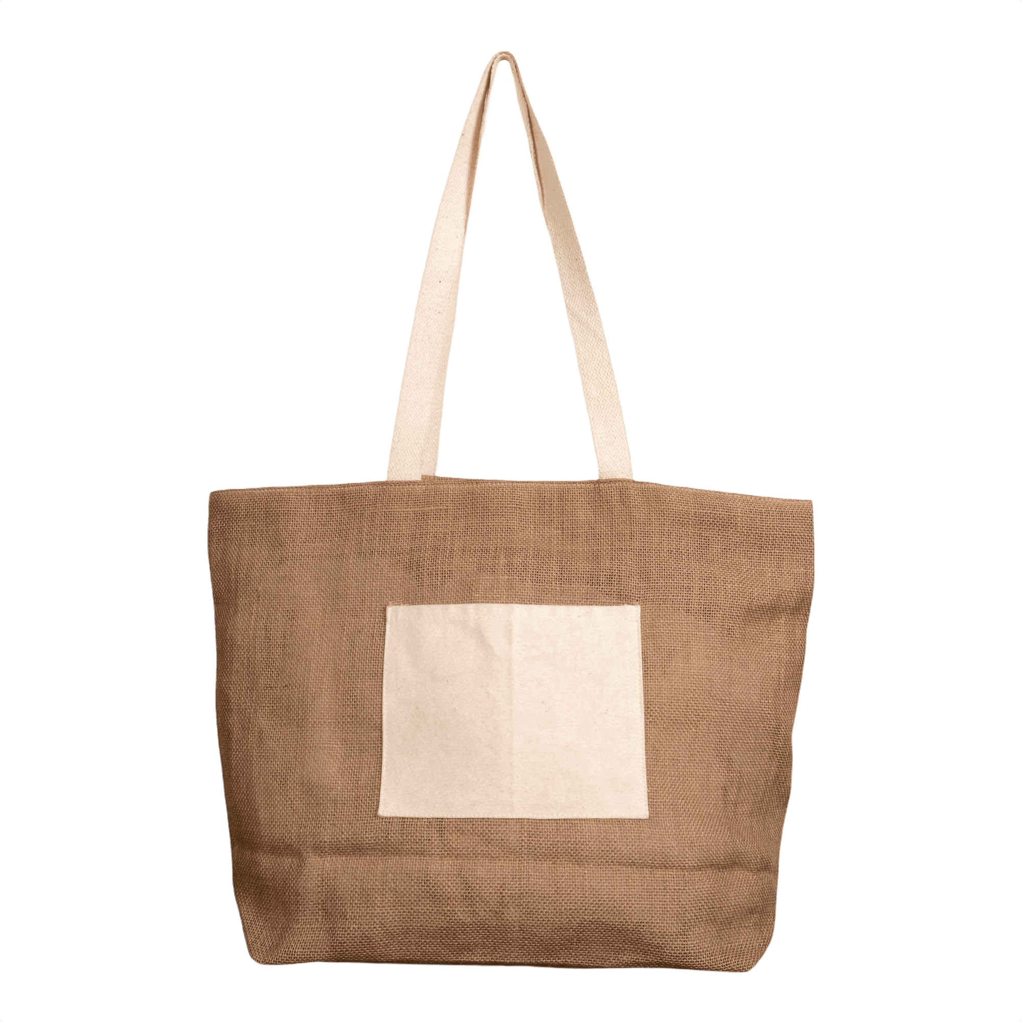 Jute Shopping Bag with Zip