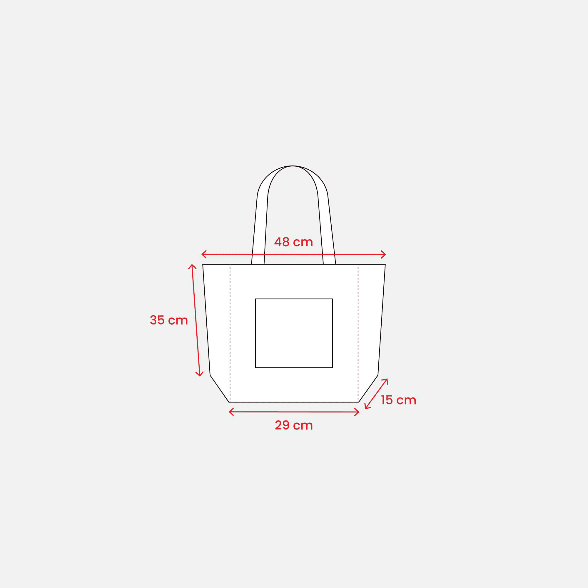 Jute Shopping Bag with Zip natural