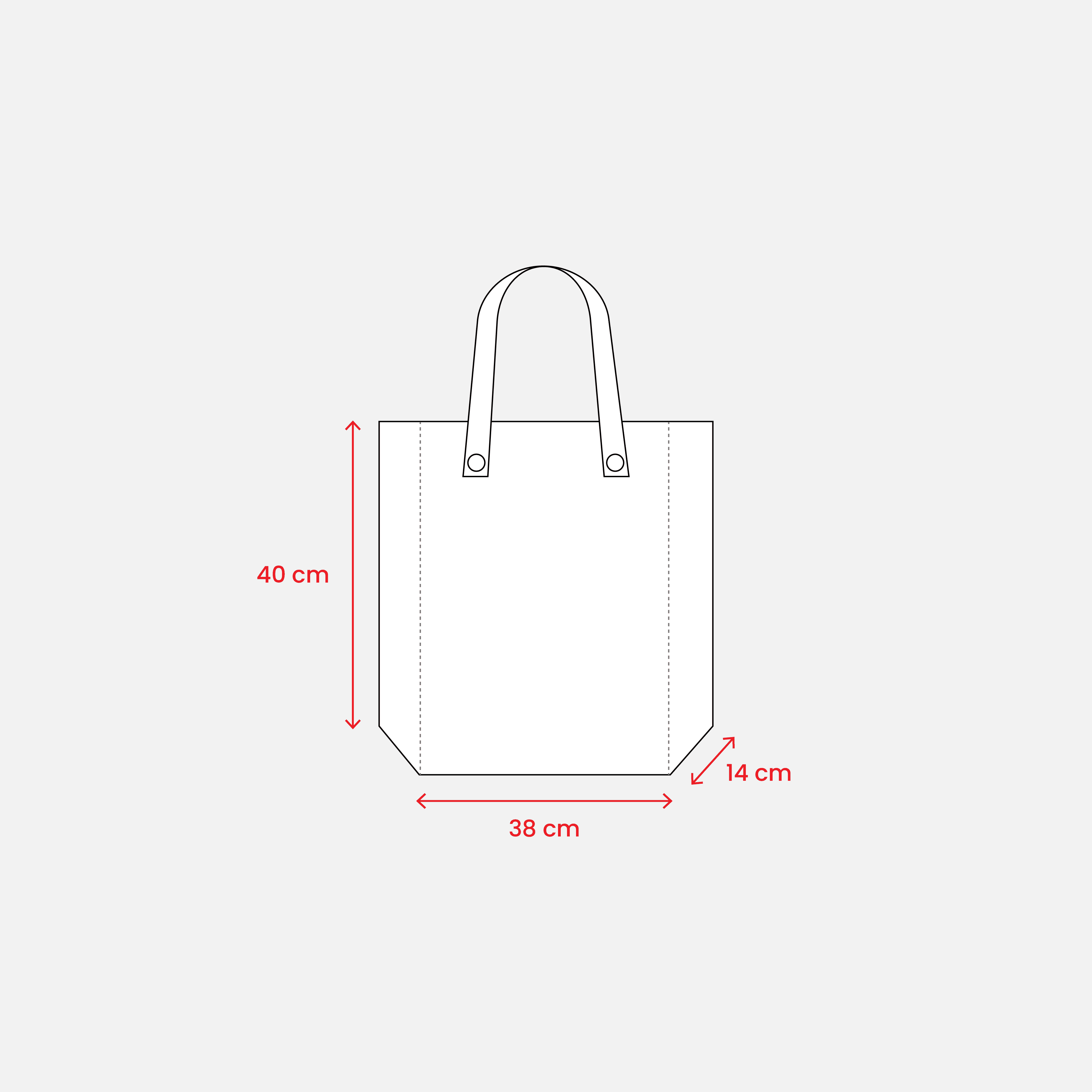Taitettava Non-Woven Ostoskassi sininen