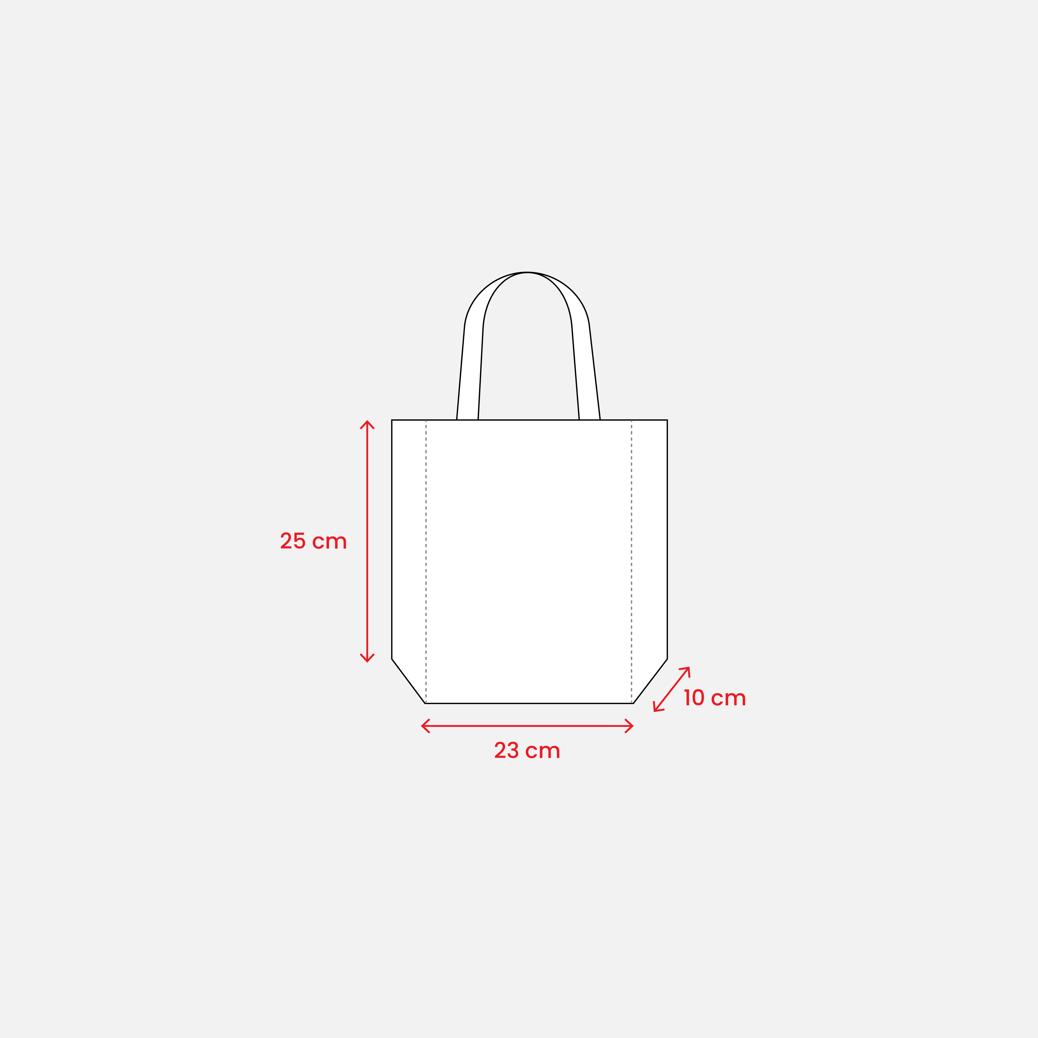 Mini Shopping Bag Short Handles 80 g/m² green apple