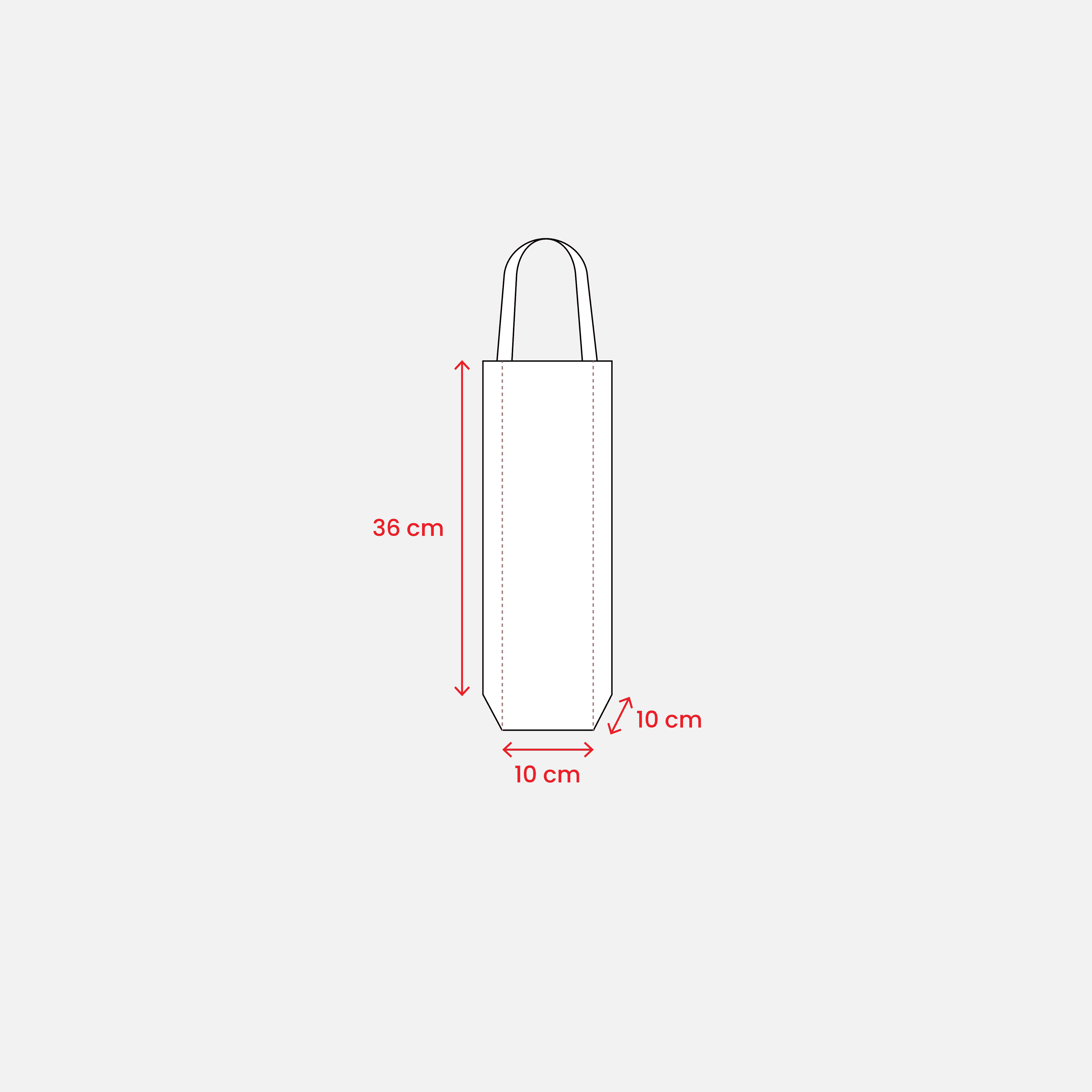 Non-Woven Shoppingväska Med Korta Handtag 100 G/M2 himmelsblå
