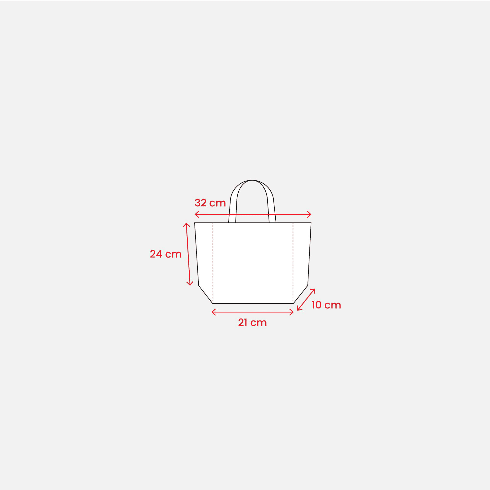 Cotton Shopping Bag 120 g/m2 Short Handles white