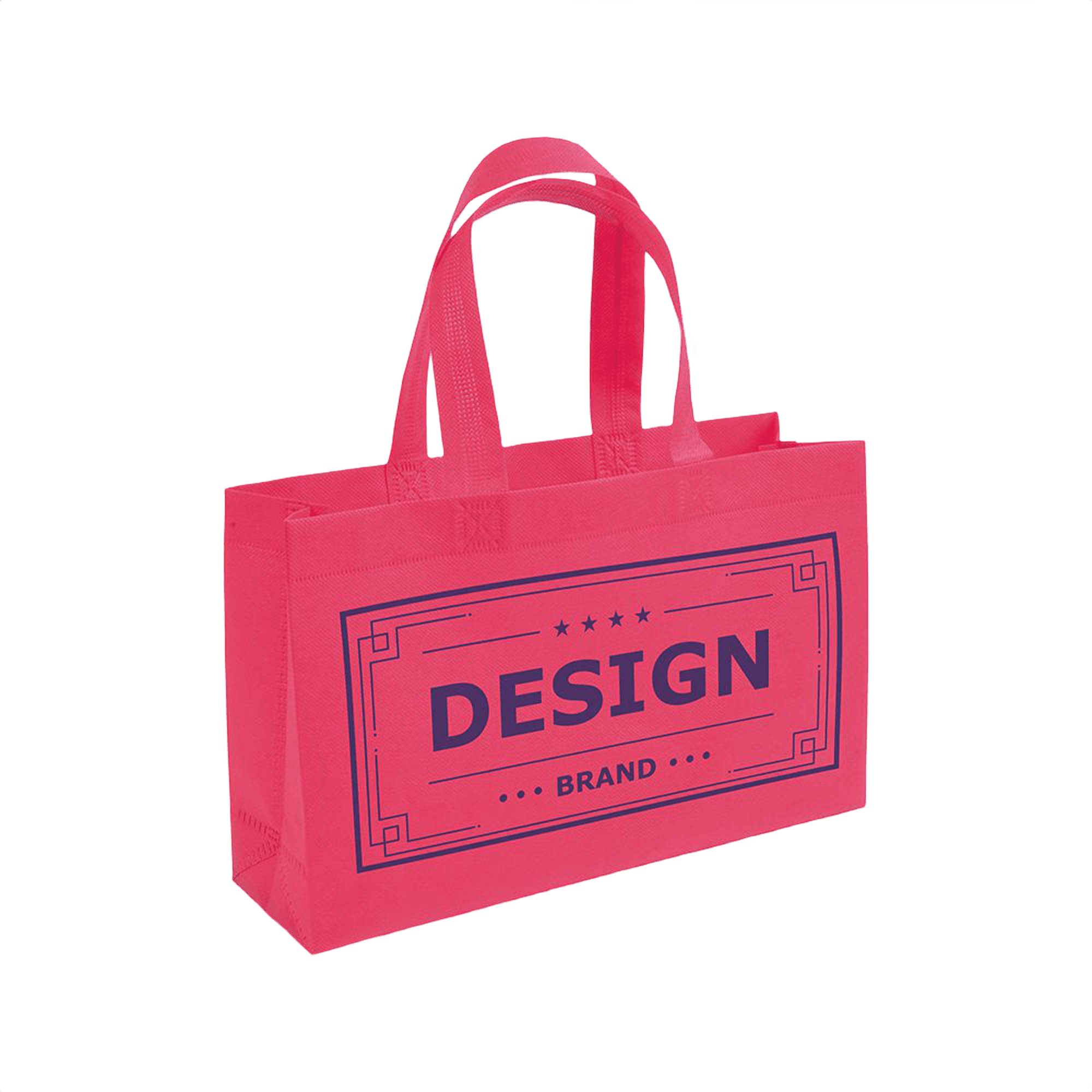 Non-Woven Shoppingväska Med Handtag fuxia