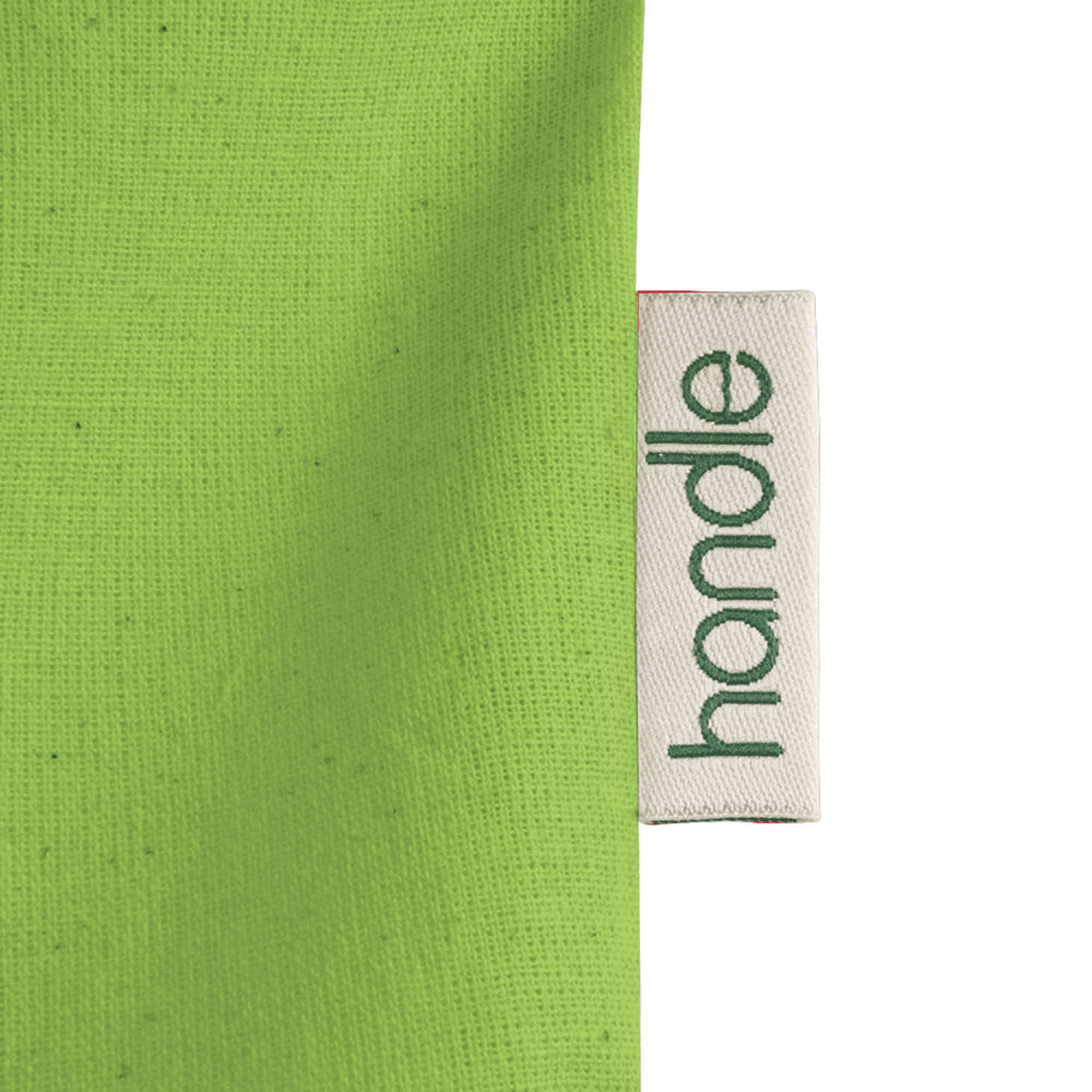 Cotton Shopping Bag with Long Handles 140 g/m2 green apple