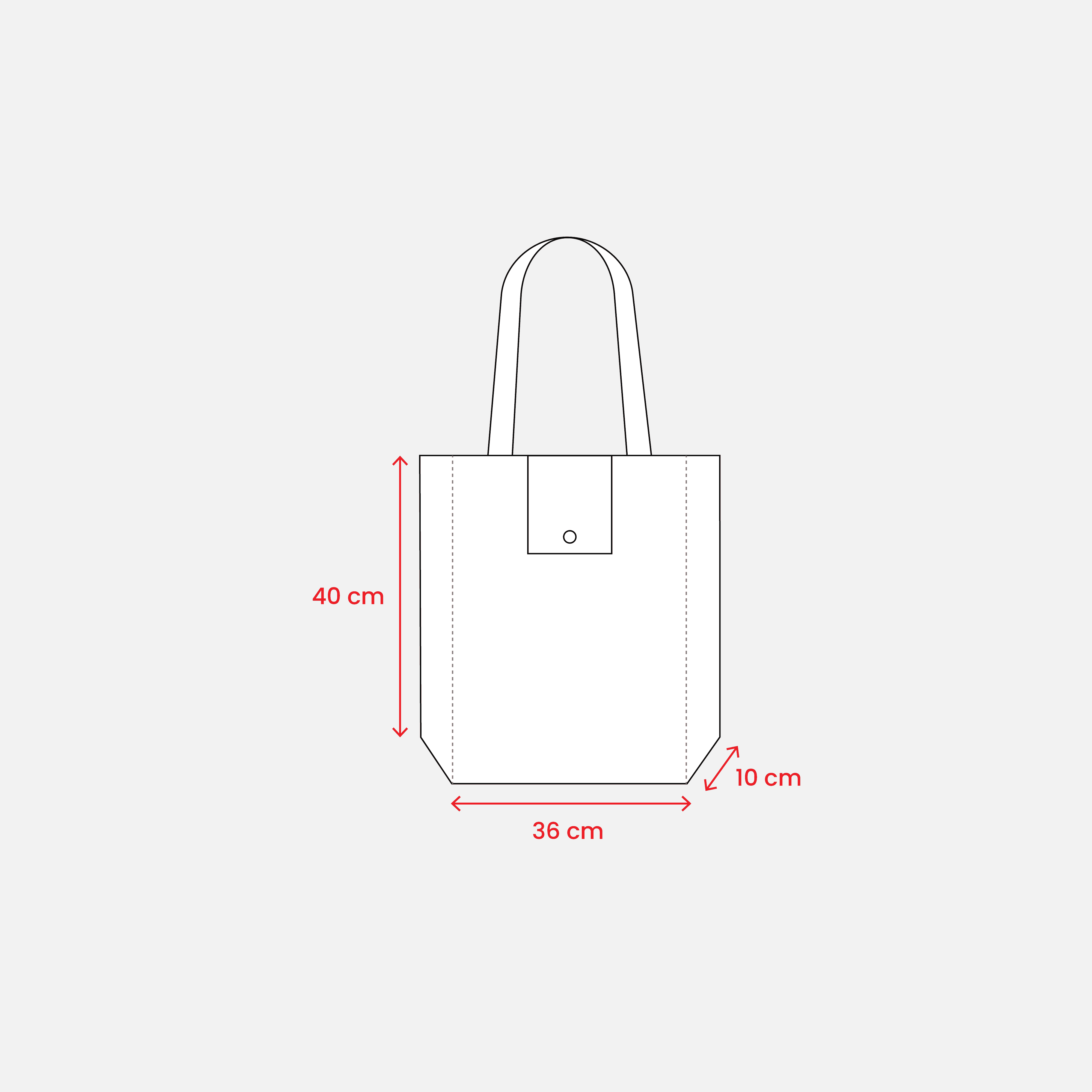 Non-Woven Vikbar Kasse 80g/m2 grönt äpple