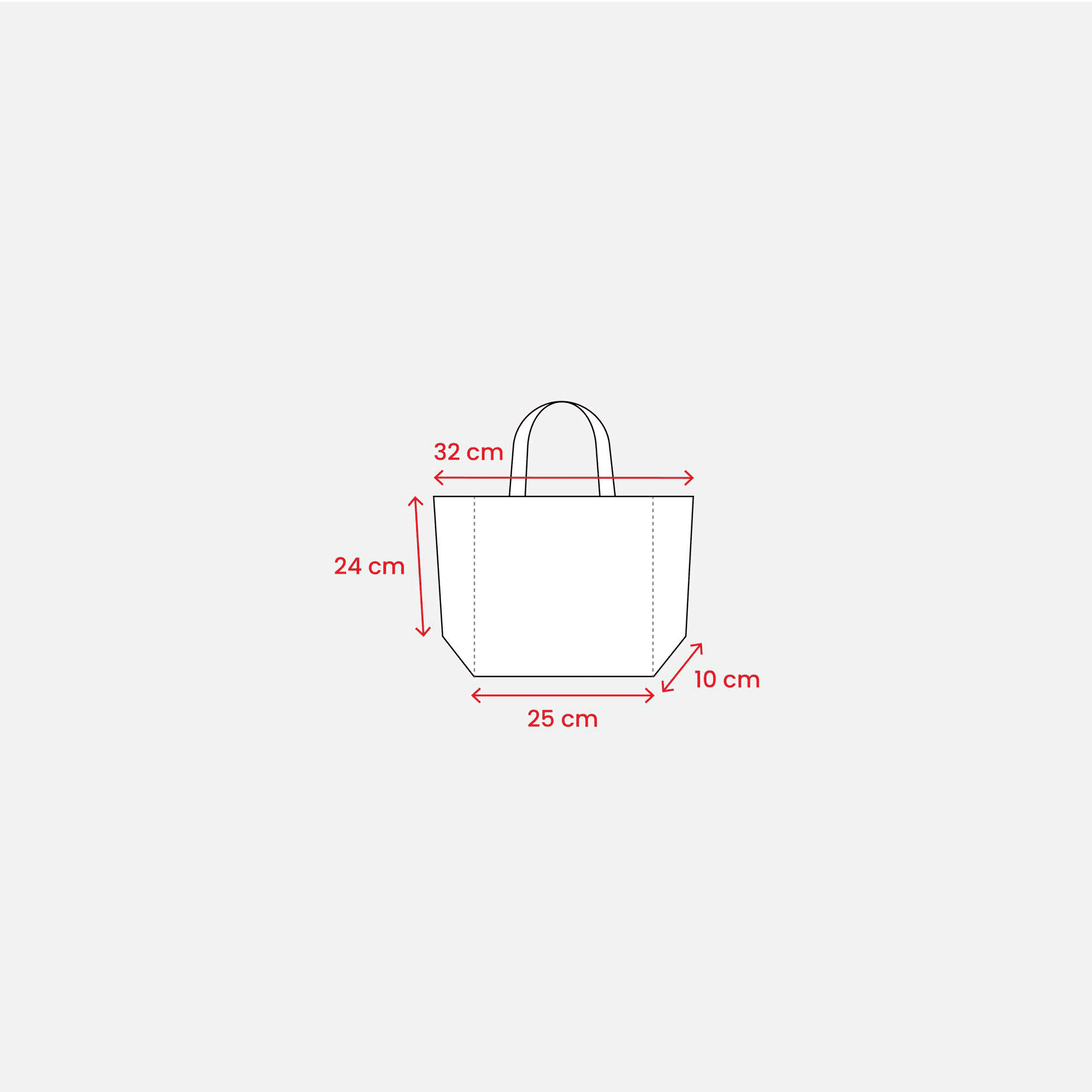 Organic Cotton Shopping Bag with Short Handles and Gusset natural