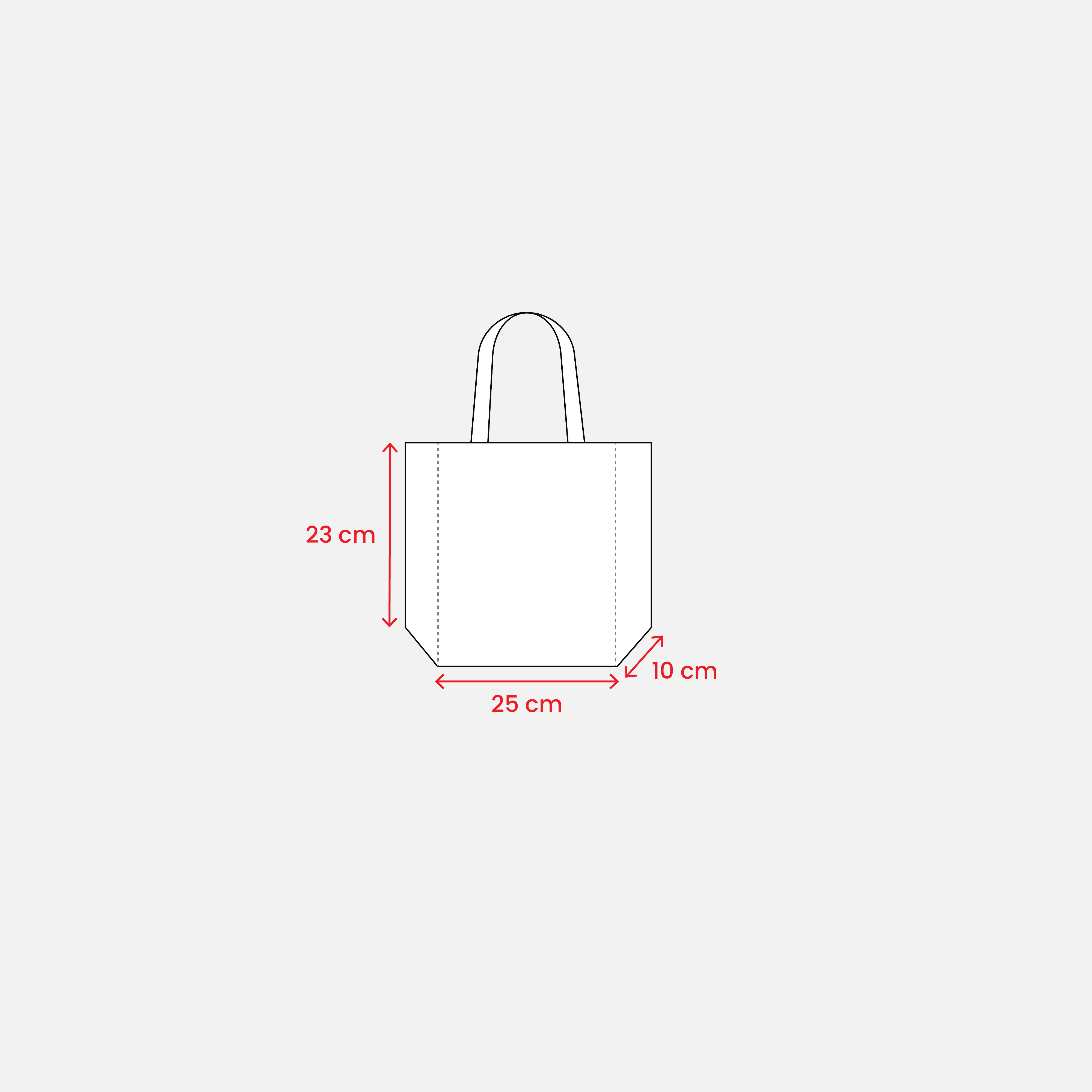 Thermowelded Mini Shopping Bag with Short Handles gold