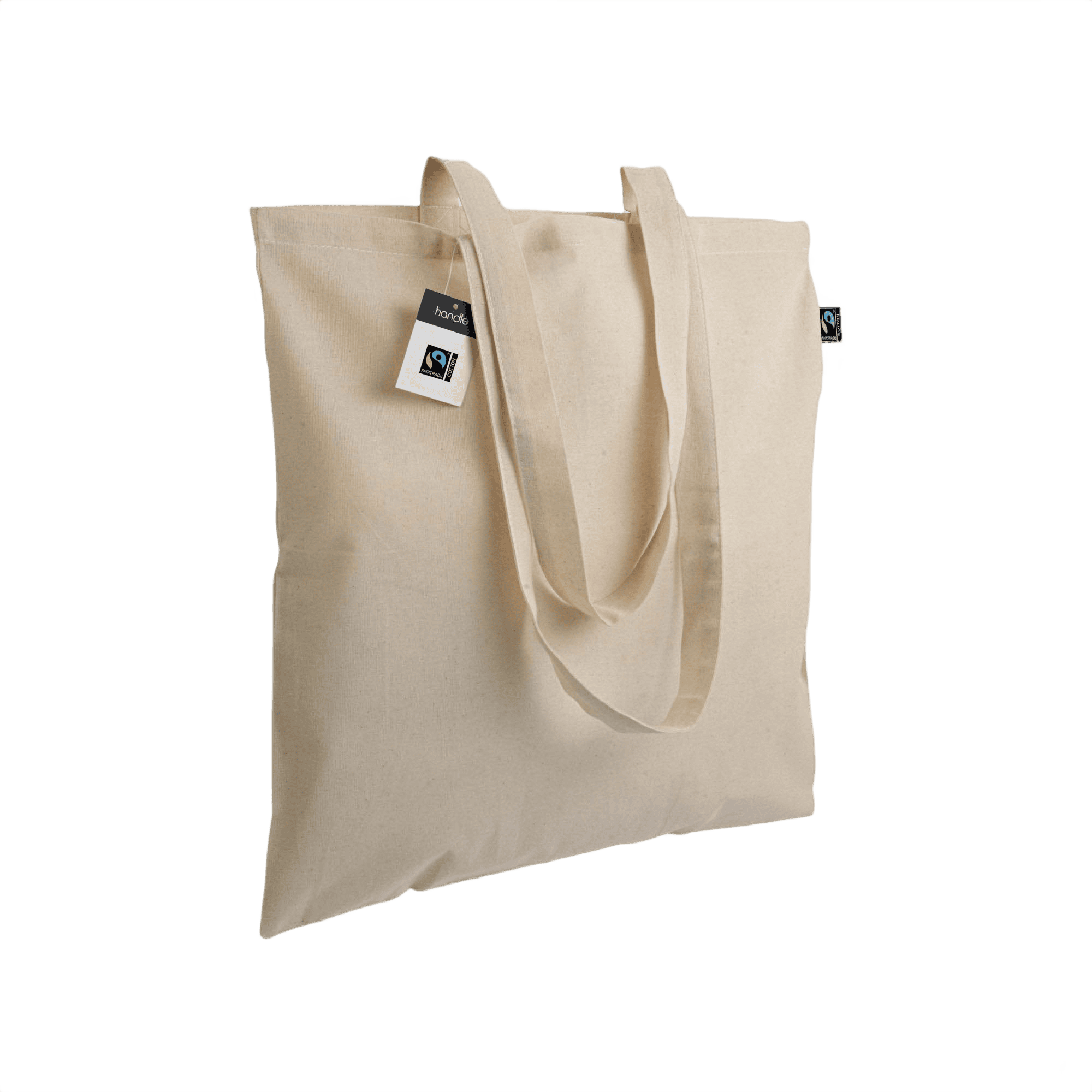 Fairtrade® Shopping Bag with Long Handles 140 g/m2