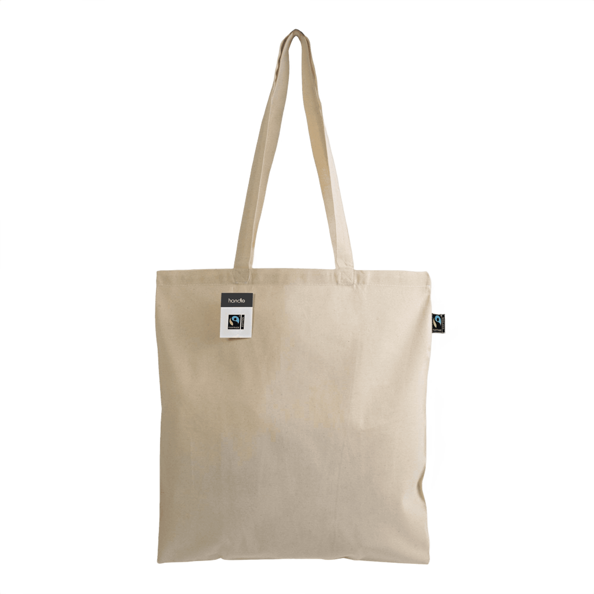 Fairtrade® Shopping Bag with Long Handles 140 g/m2