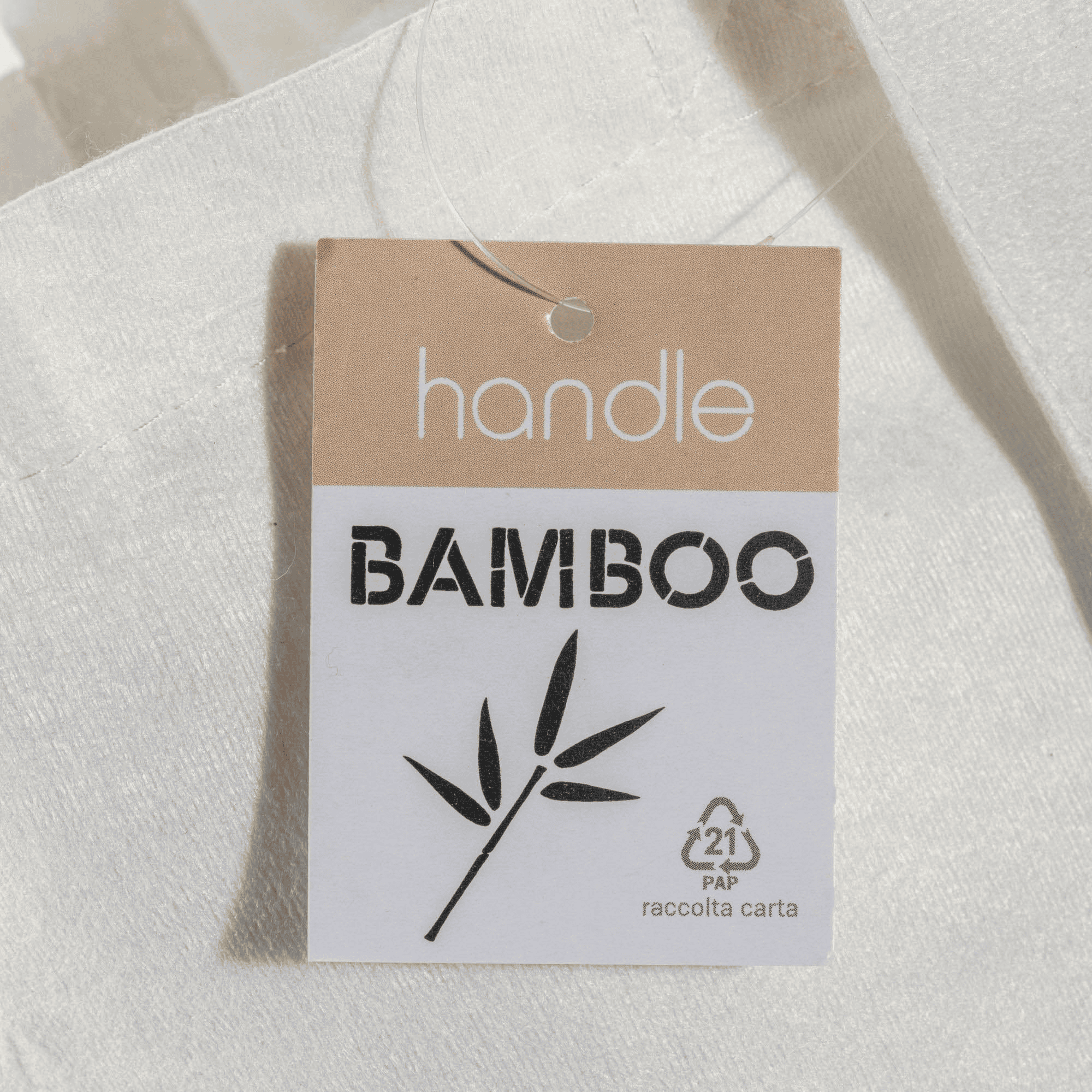 Bambu Fiber Shoppingväska 135 G/M² vit