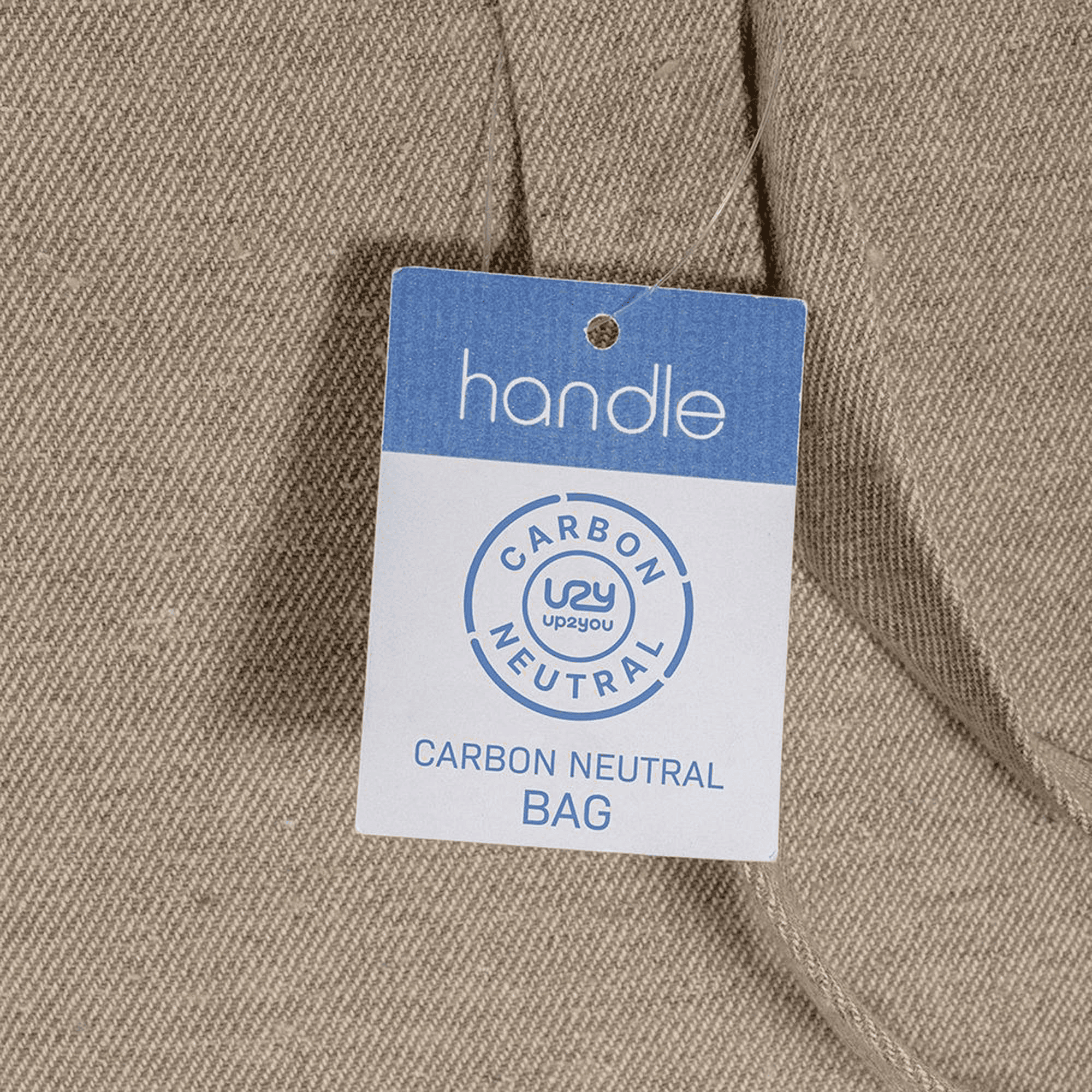 Cotton Shopping Bag With Long Handles 280 G/M2 naturlig