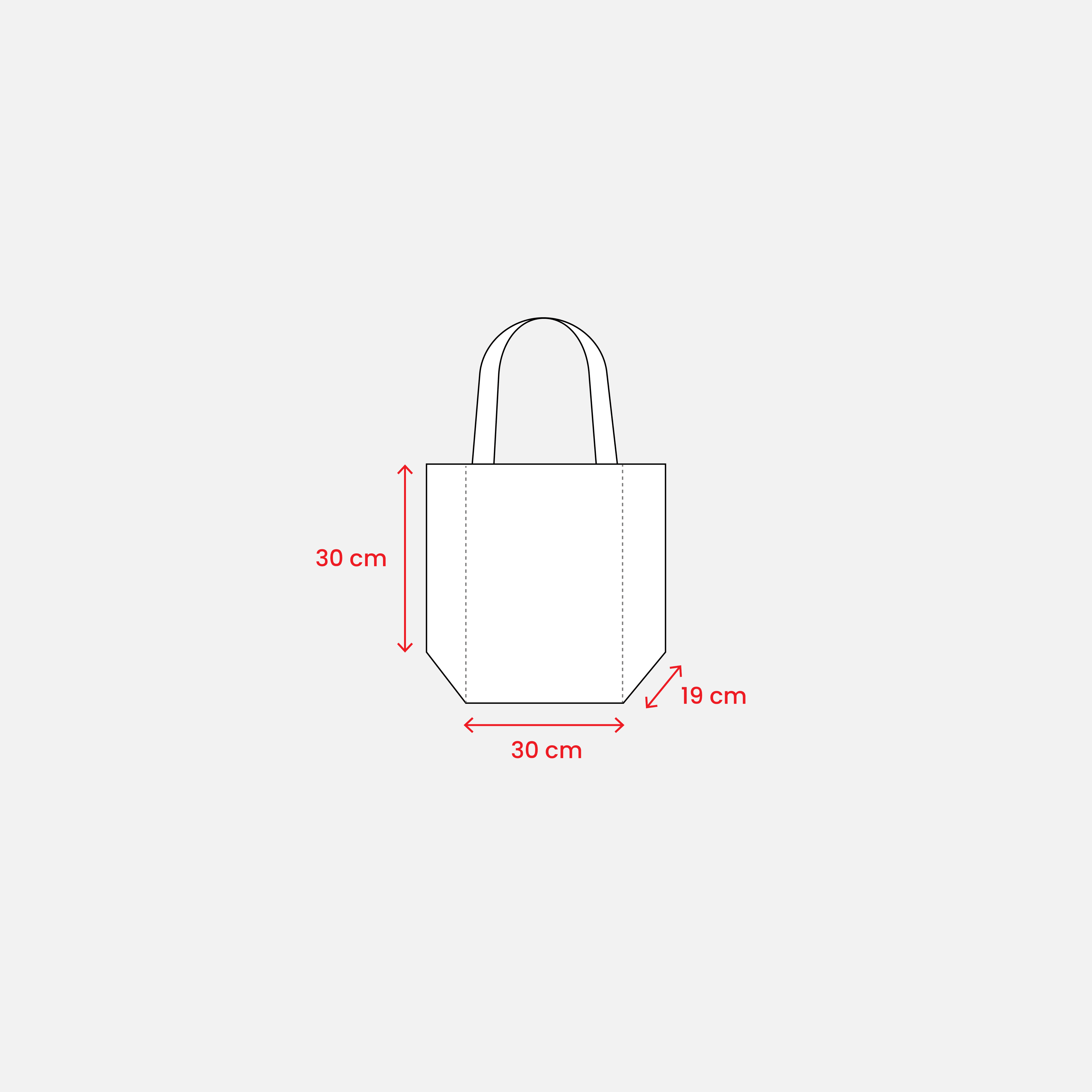 Mini Jutepåse Med Färgade Handtag grönt äpple