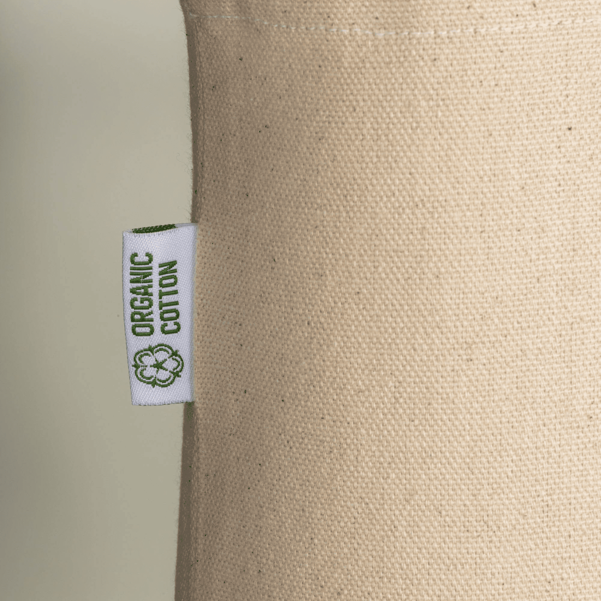Ekologisk Bomullskasse Med Långa Handtag 220 G/M2 naturlig