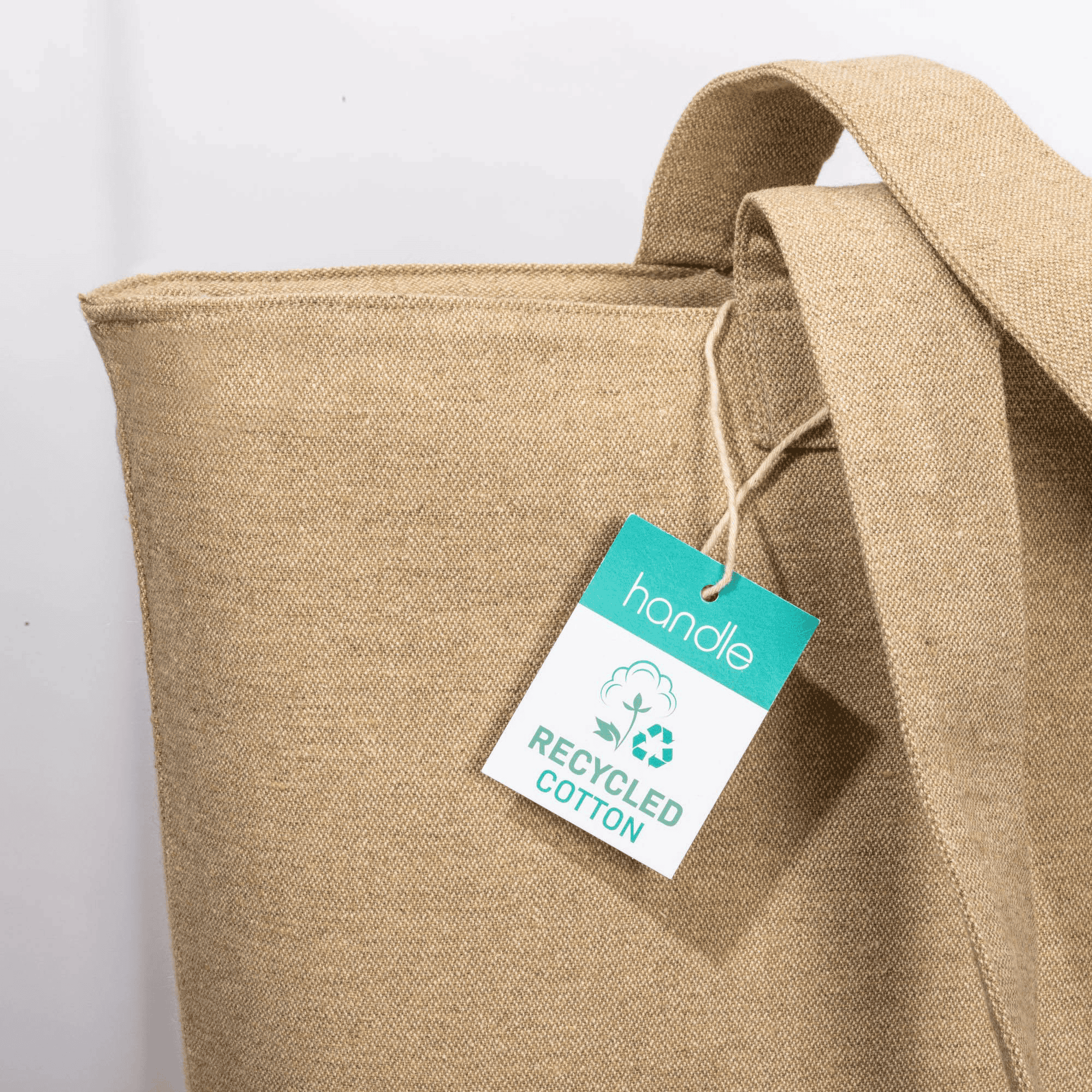 Bomullskasse med bälgbotten 280 g/m2 naturlig