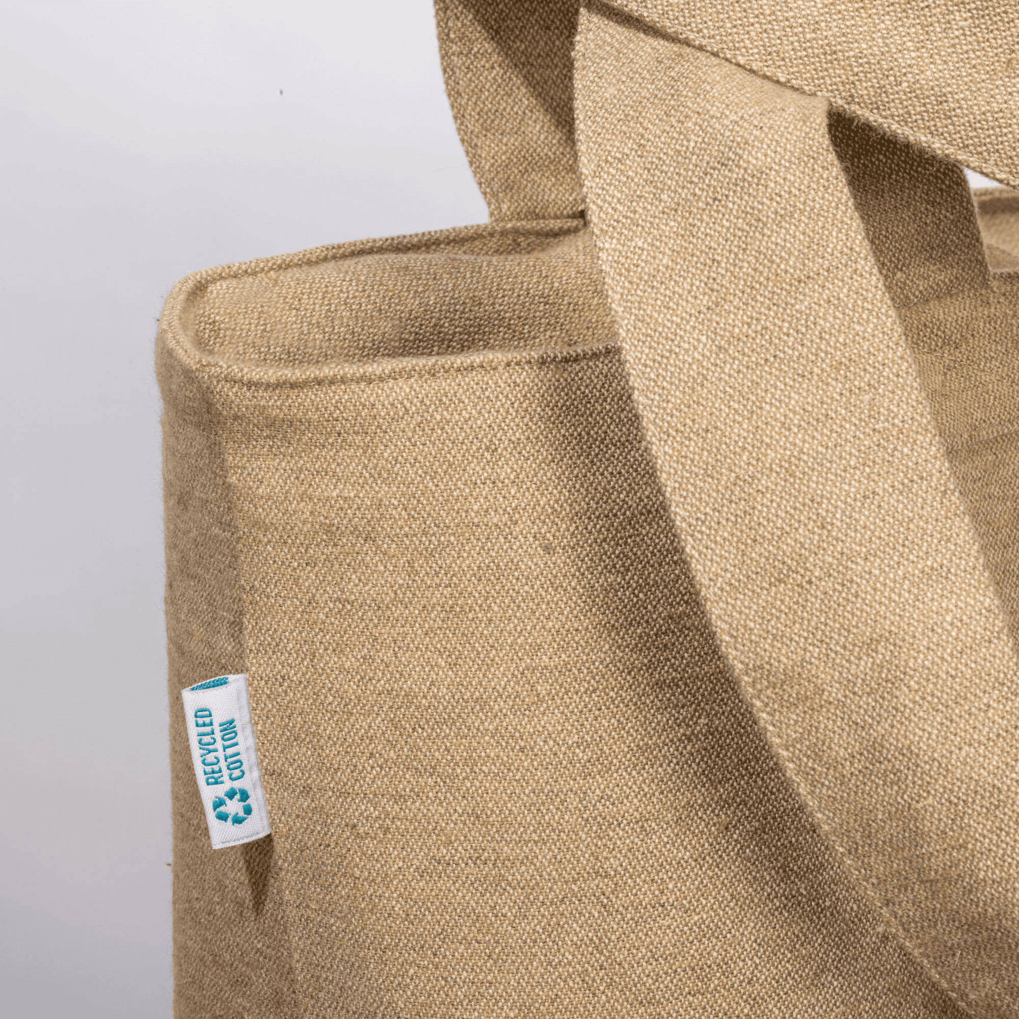 Bomullskasse med bälgbotten 280 g/m2 naturlig